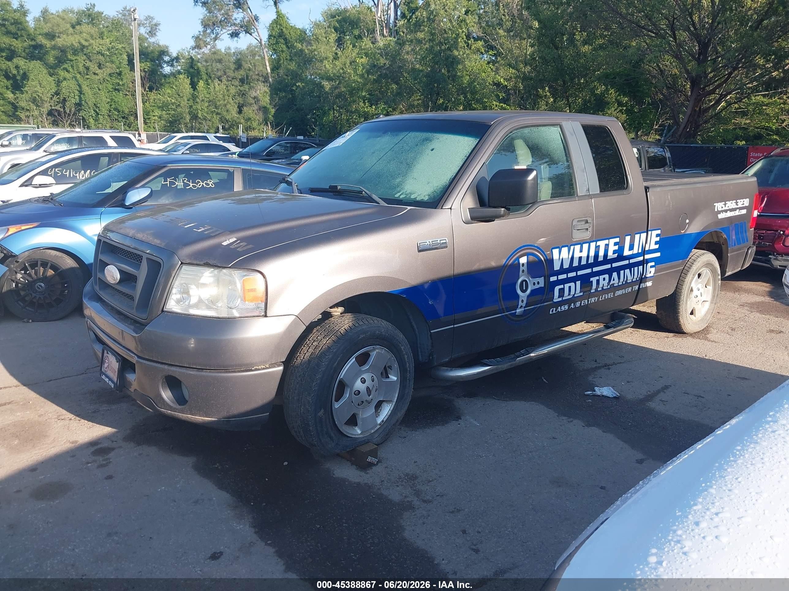 2007 Ford F-150 Stx/xl/xlt Gray vin: 1FTRX12WX7KB49072
