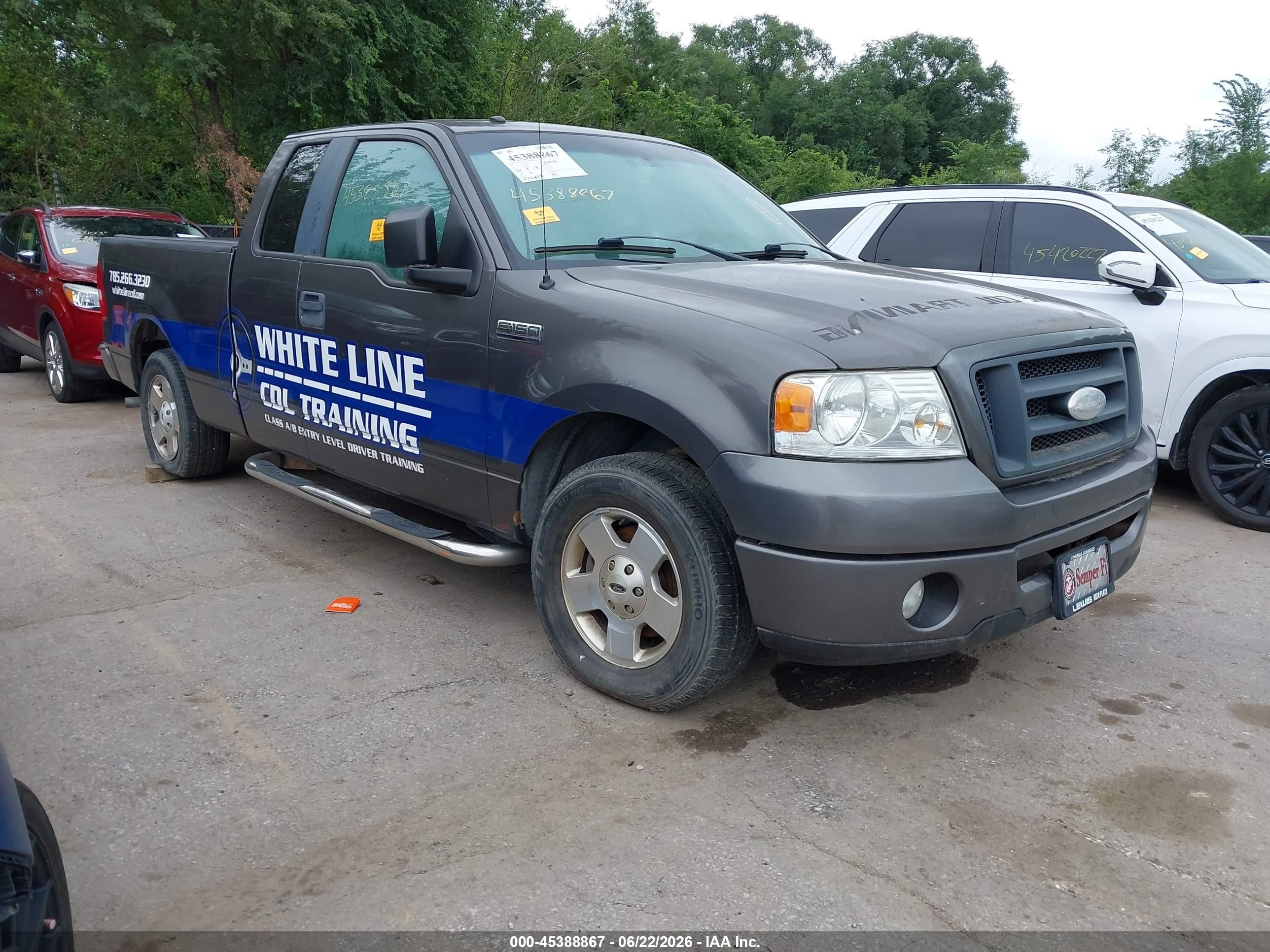 2007 Ford F-150 Stx/xl/xlt Gray vin: 1FTRX12WX7KB49072