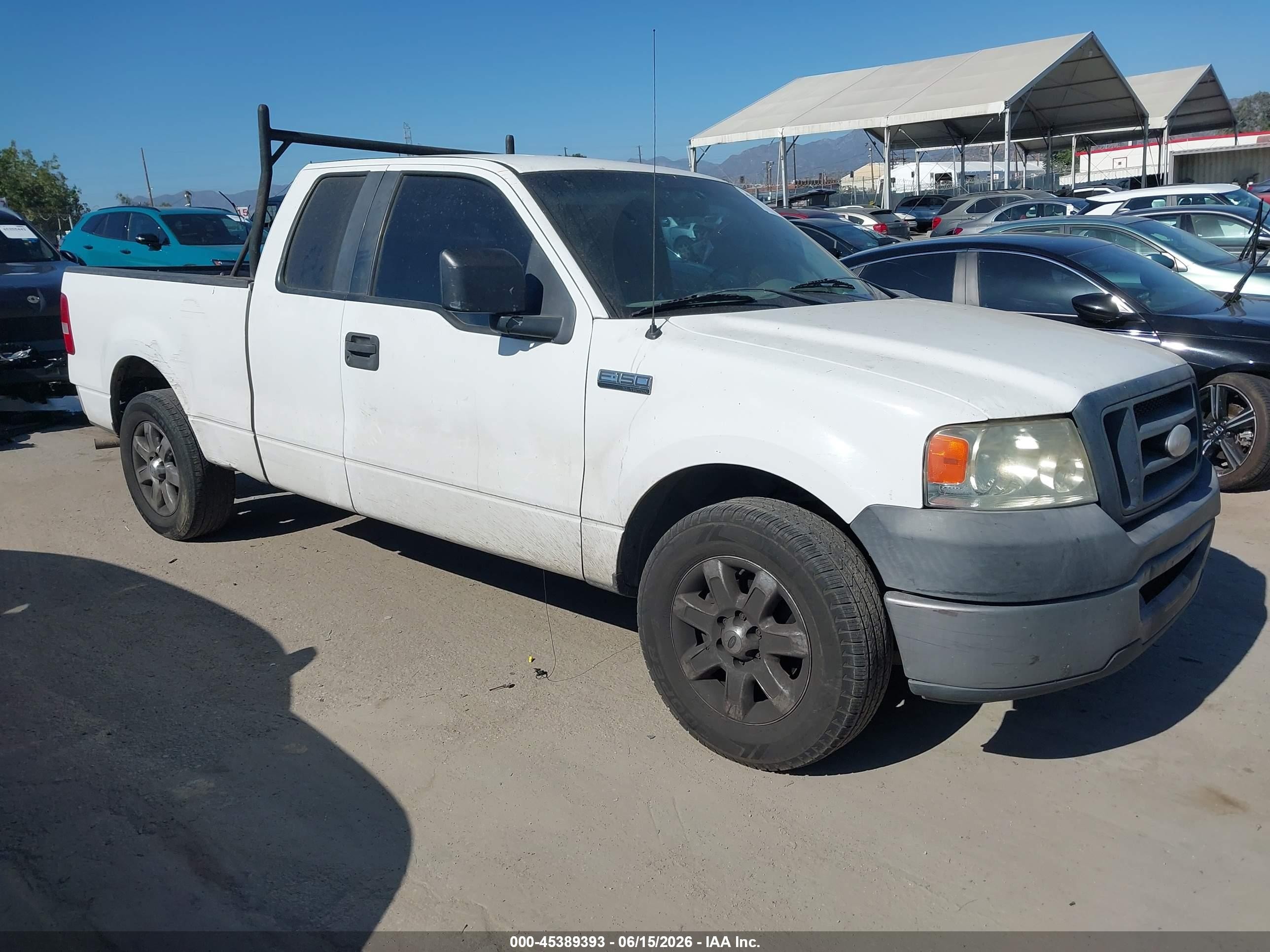 2007 Ford F-150 Stx/xl/xlt White vin: 1FTRX12WX7KC15183