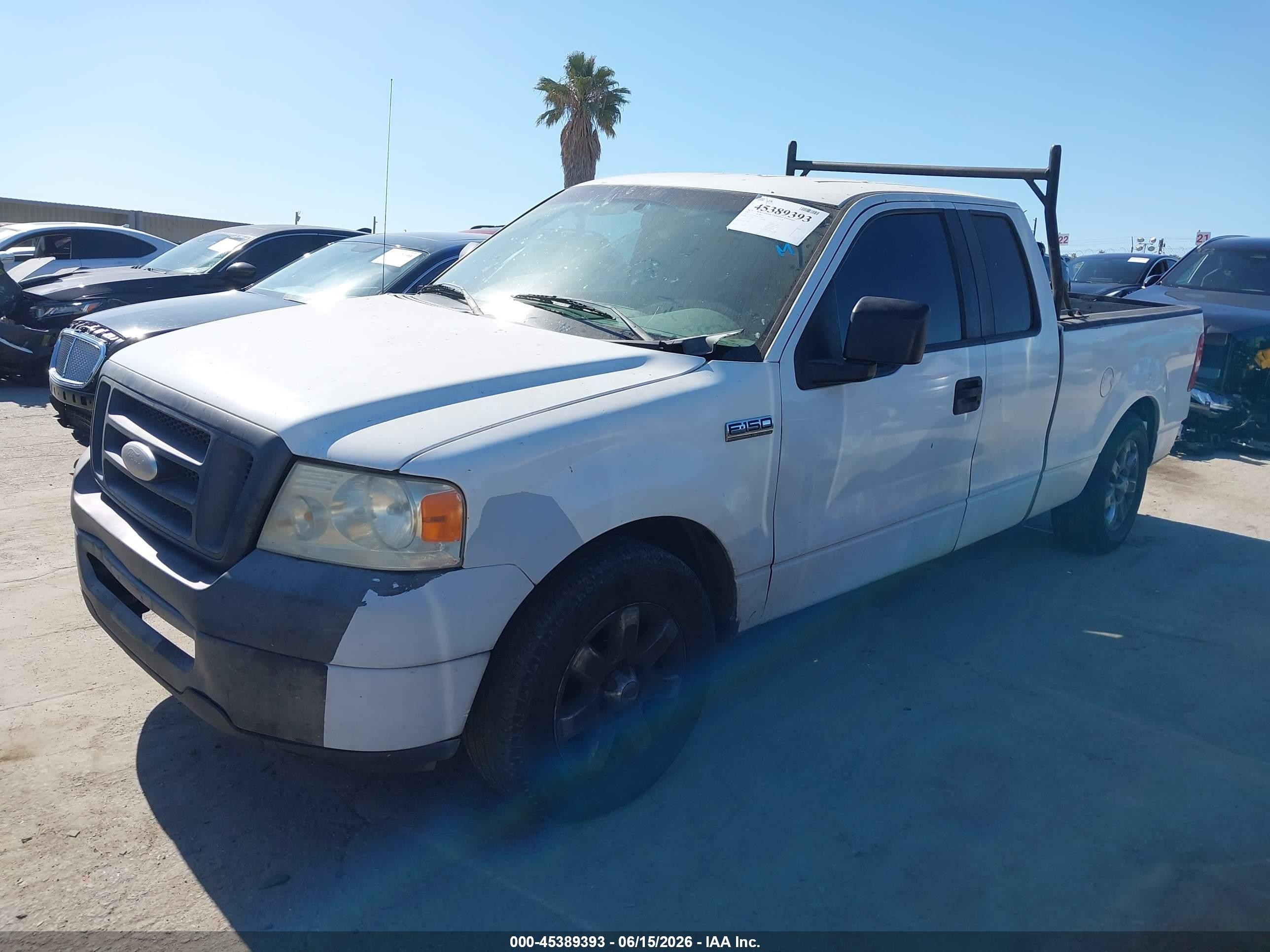 2007 Ford F-150 Stx/xl/xlt White vin: 1FTRX12WX7KC15183