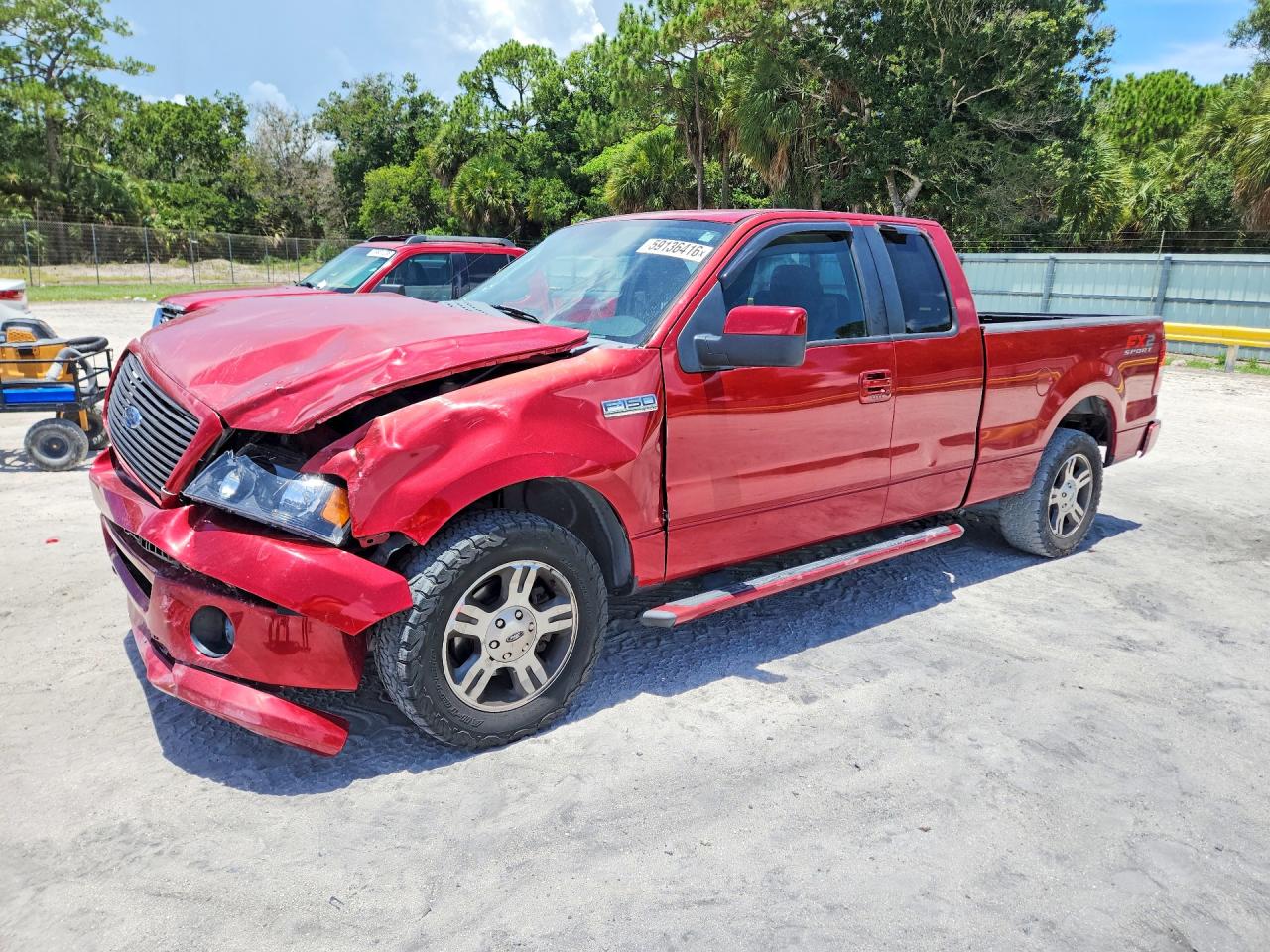 2007 Ford F150 Red vin: 1FTRX12WX7KD37655