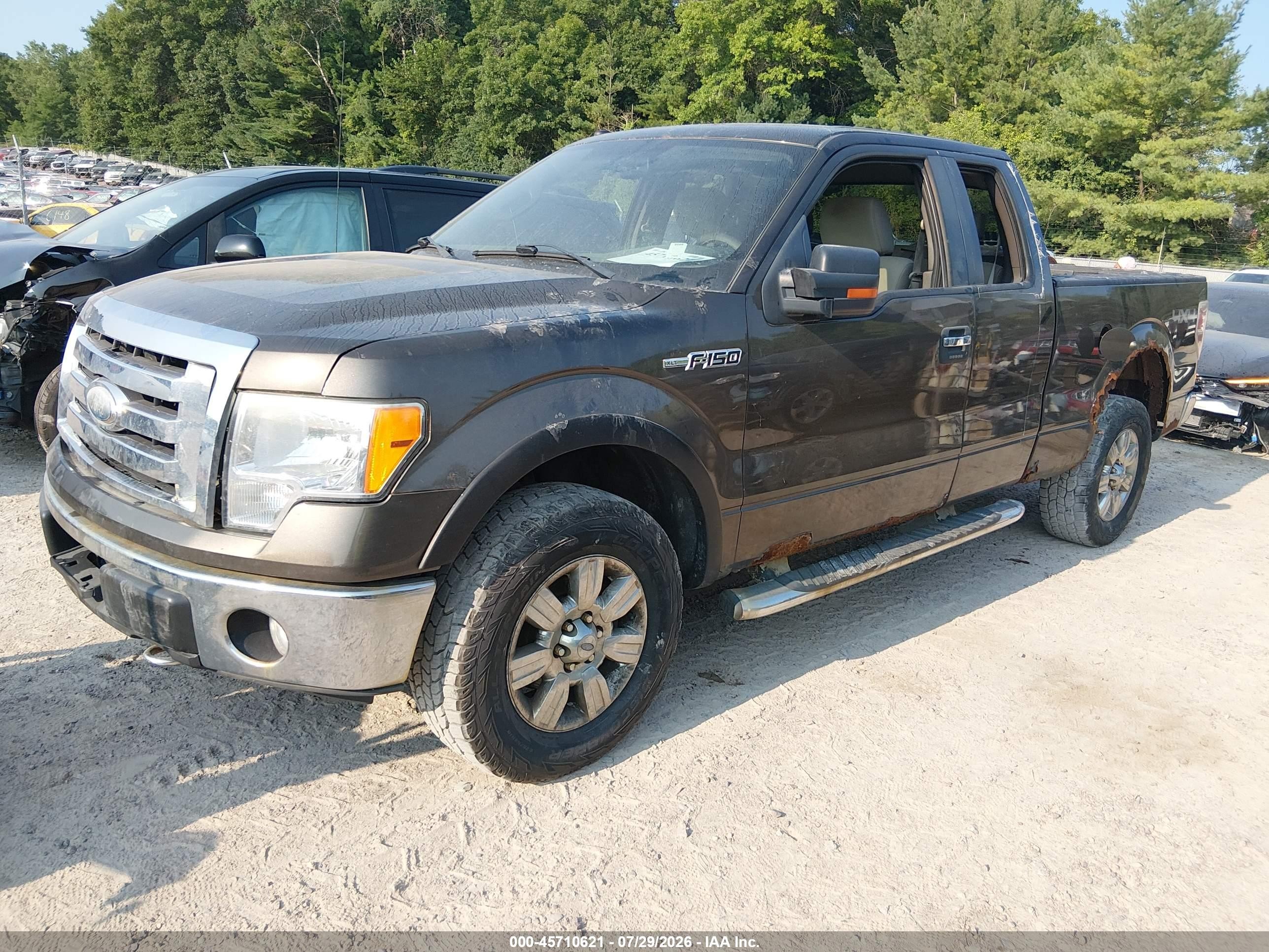 2009 Ford F-150 Xlt Серый vin: 1FTRX14839KC40007