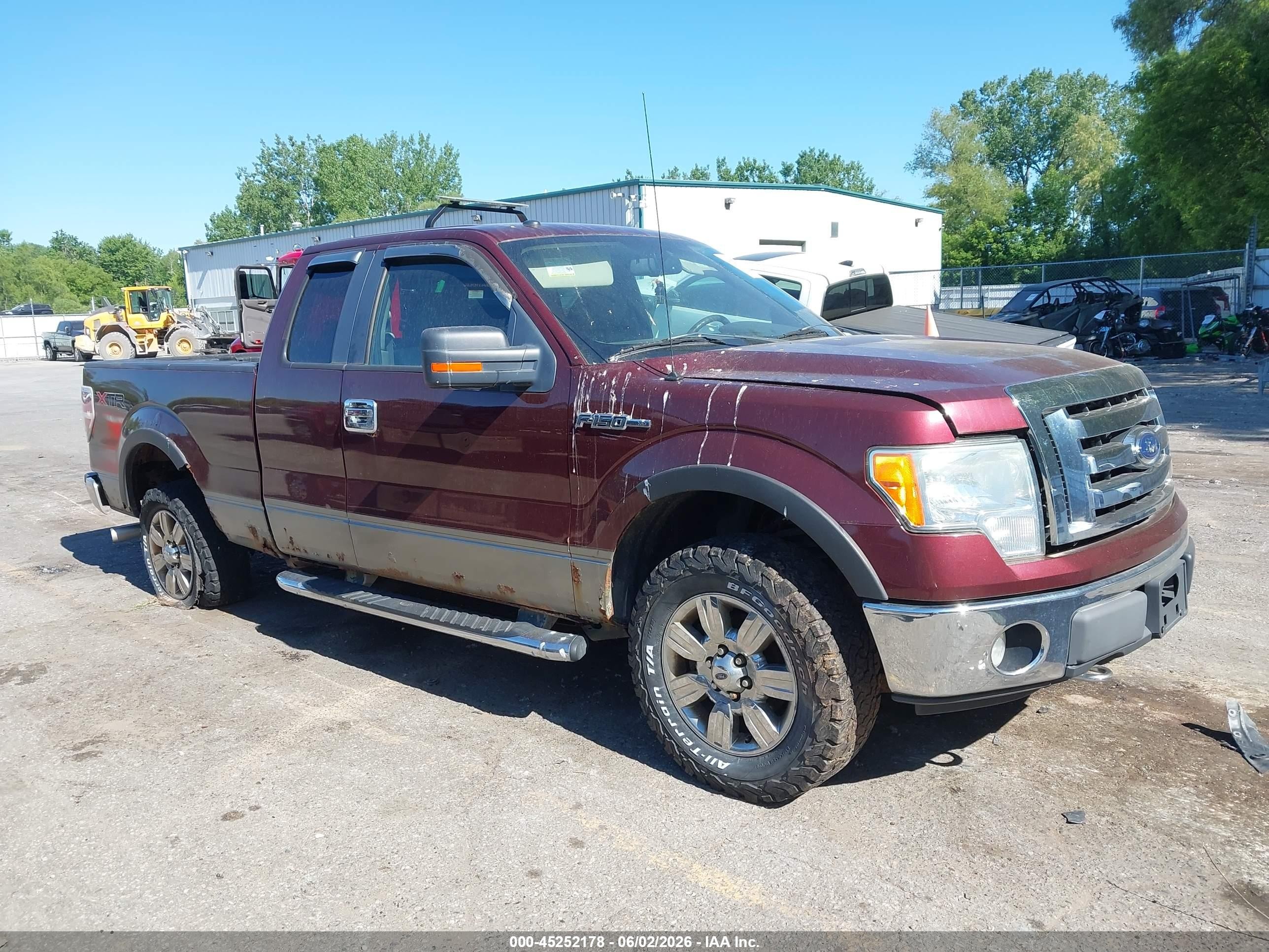 2009 Ford F-150 Stx/xl/xlt Maroon vin: 1FTRX14849FB32925