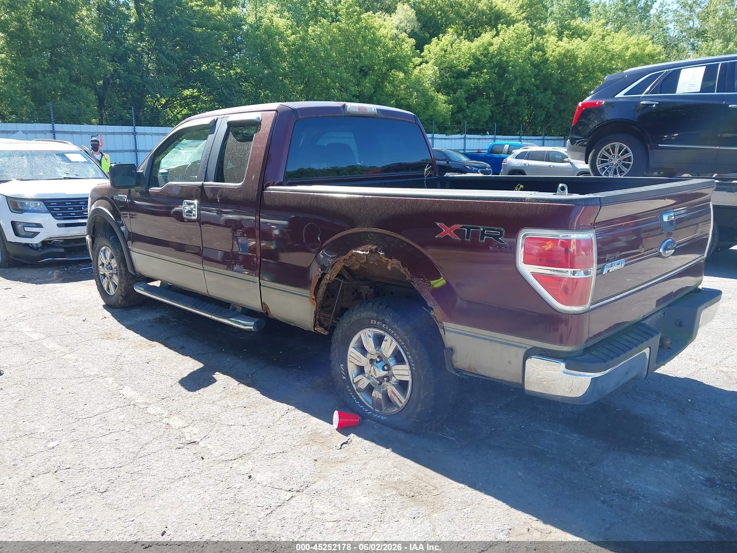 2009 Ford F-150 Stx/xl/xlt Maroon vin: 1FTRX14849FB32925