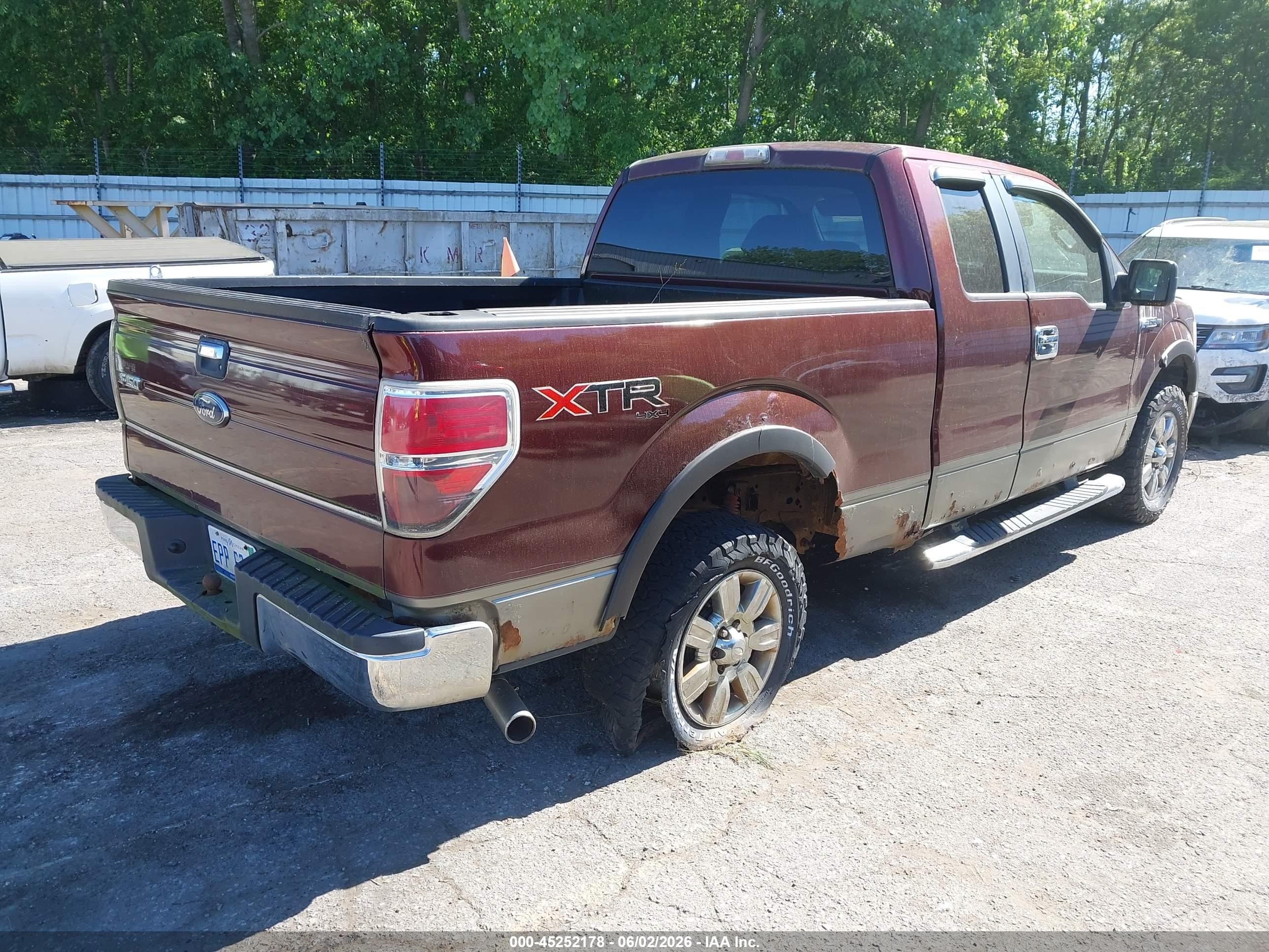 2009 Ford F-150 Stx/xl/xlt Maroon vin: 1FTRX14849FB32925