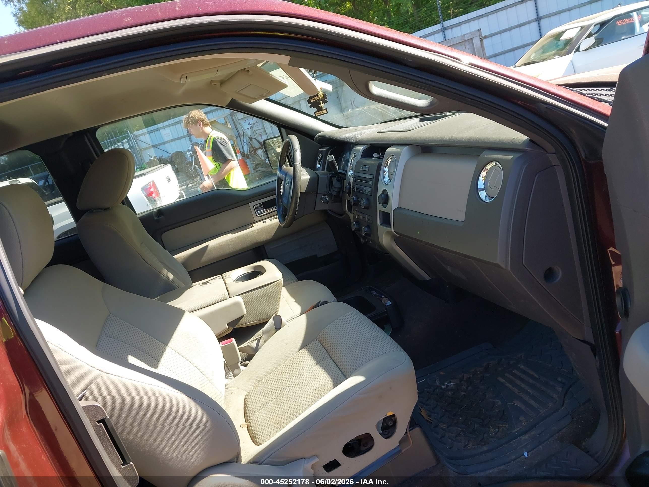2009 Ford F-150 Stx/xl/xlt Maroon vin: 1FTRX14849FB32925