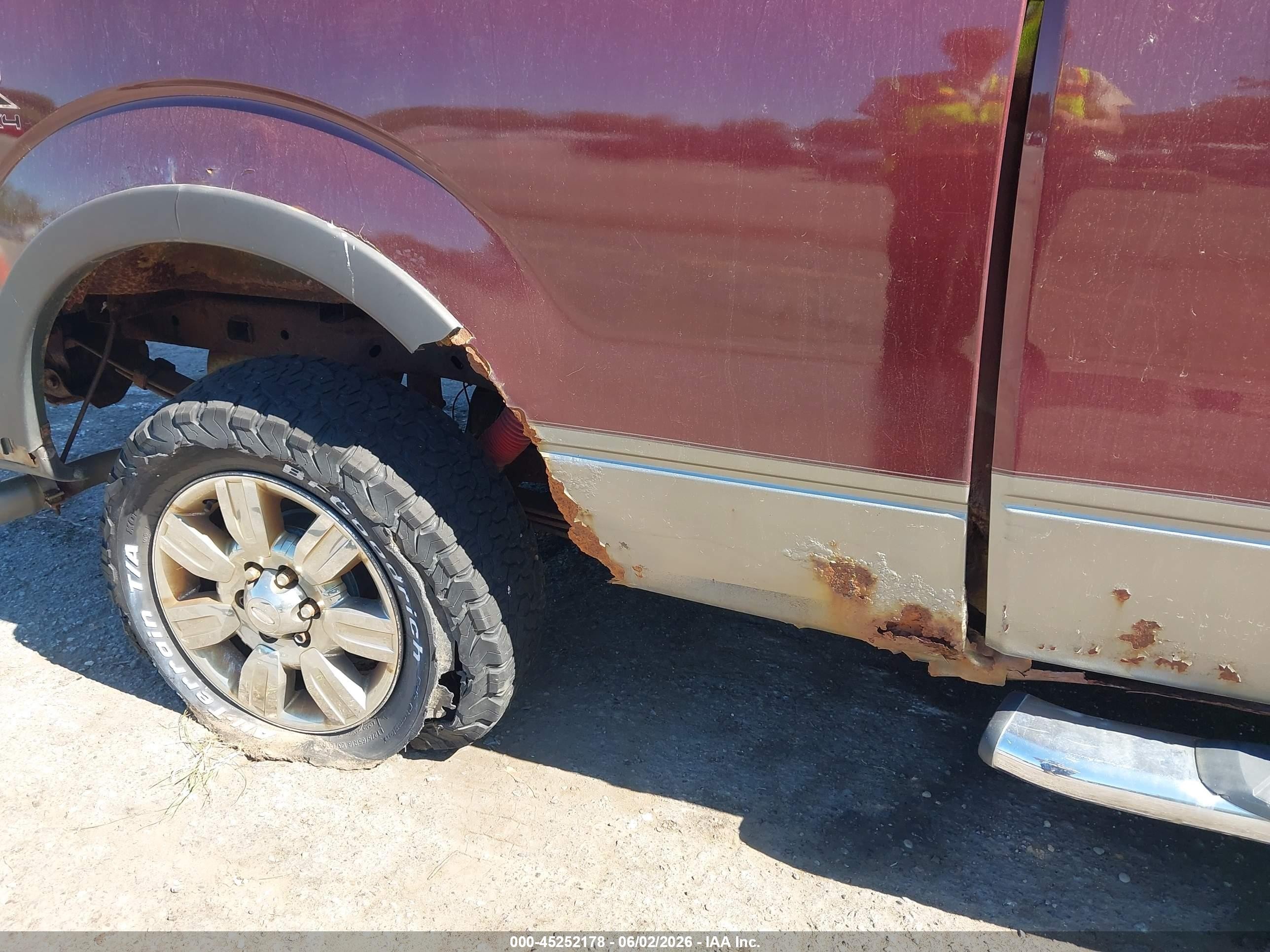 2009 Ford F-150 Stx/xl/xlt Maroon vin: 1FTRX14849FB32925