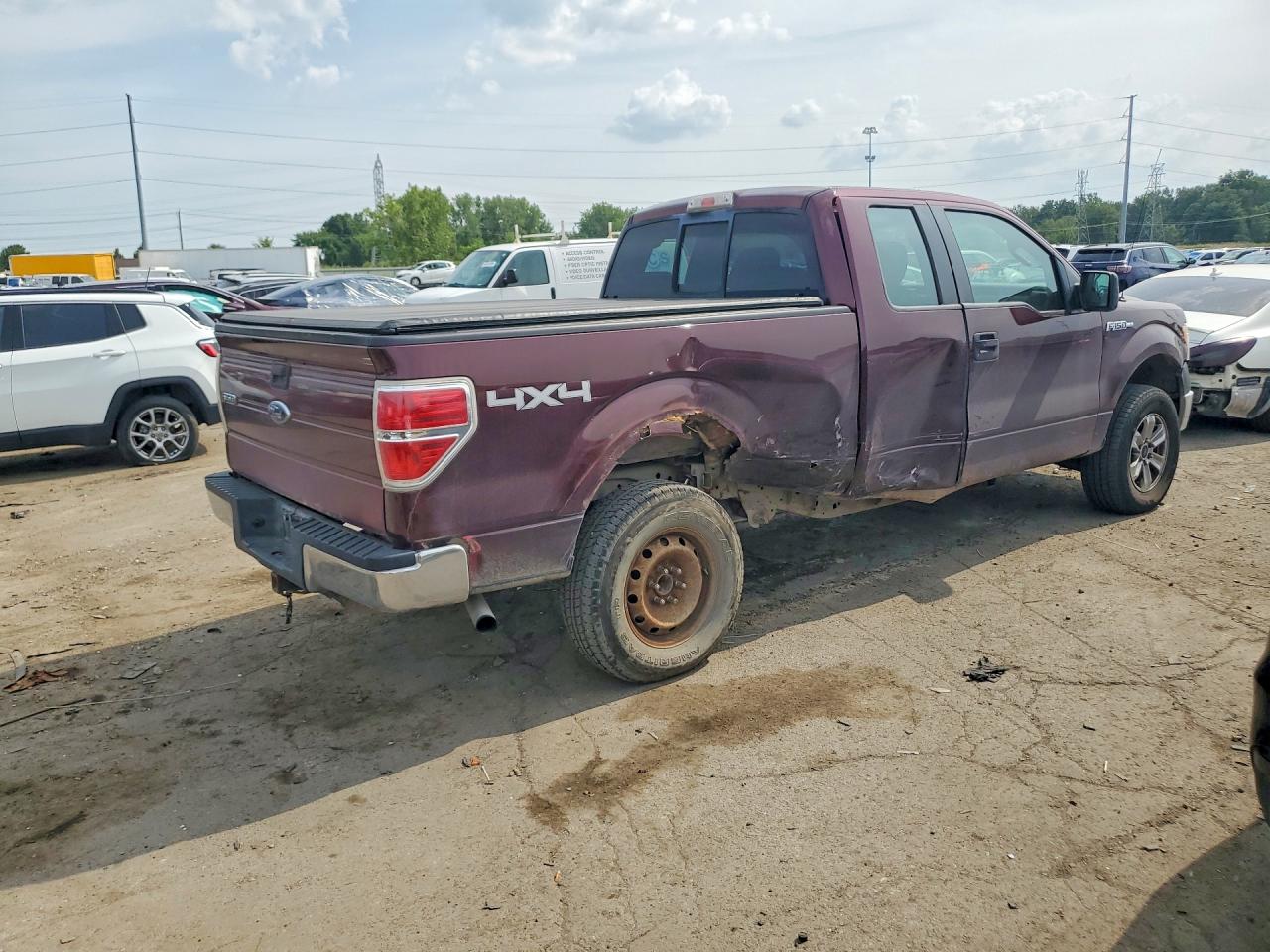 2009 Ford F150 Super Cab Burgundy vin: 1FTRX14899FA51564