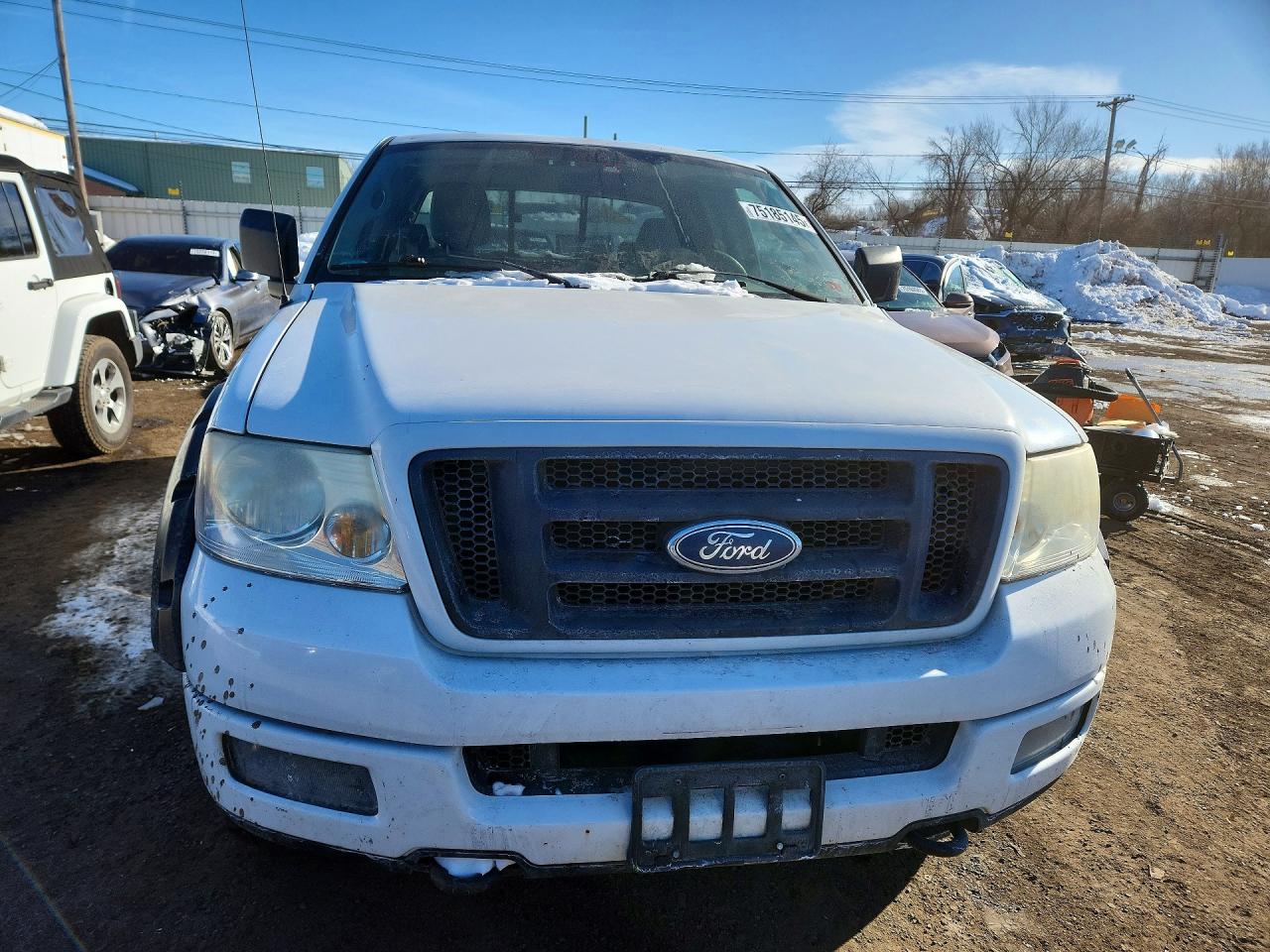 2005 Ford F150 Белый vin: 1FTRX14W05FB19551