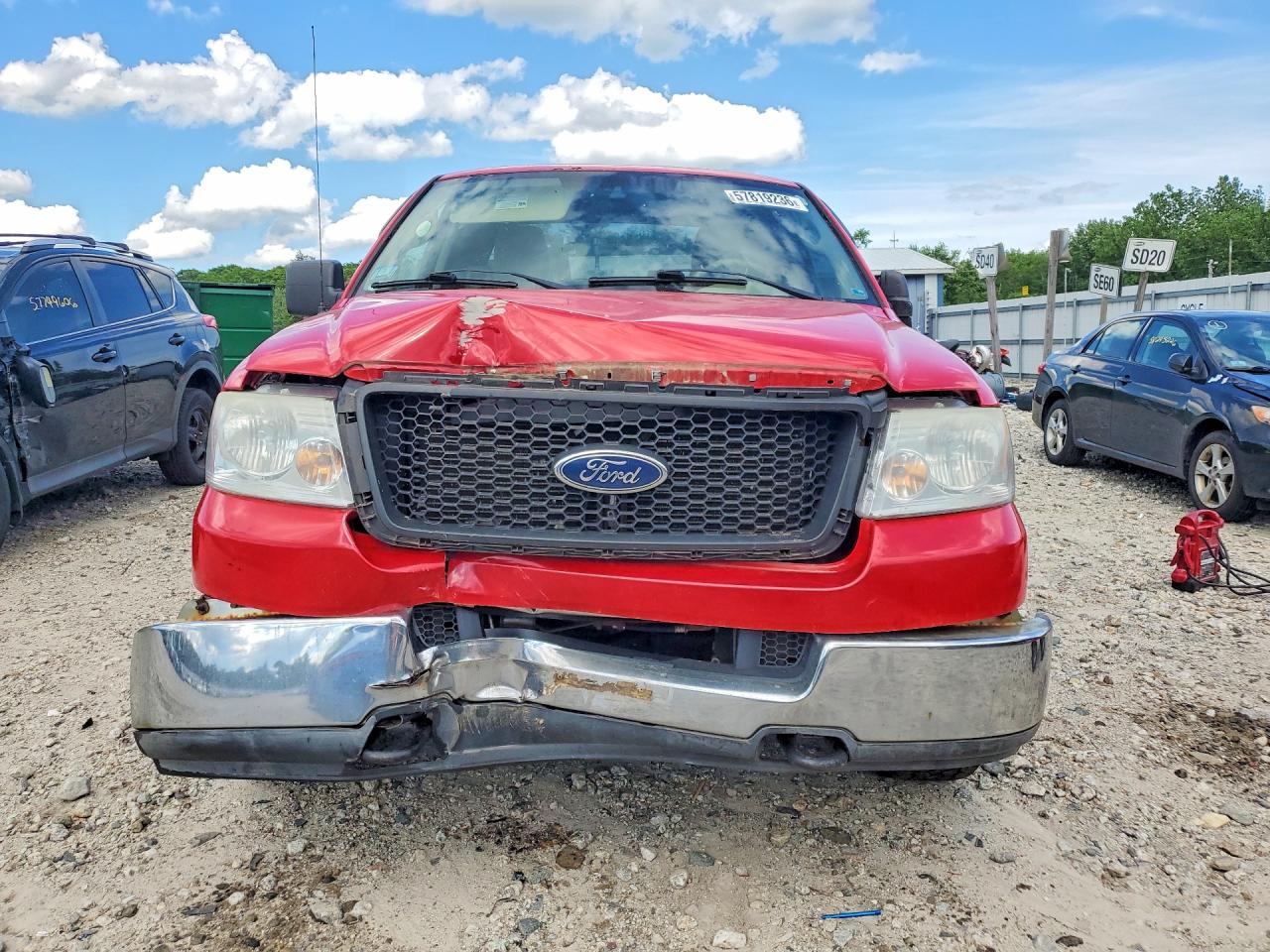 2005 Ford F150 Red vin: 1FTRX14W05NA04034