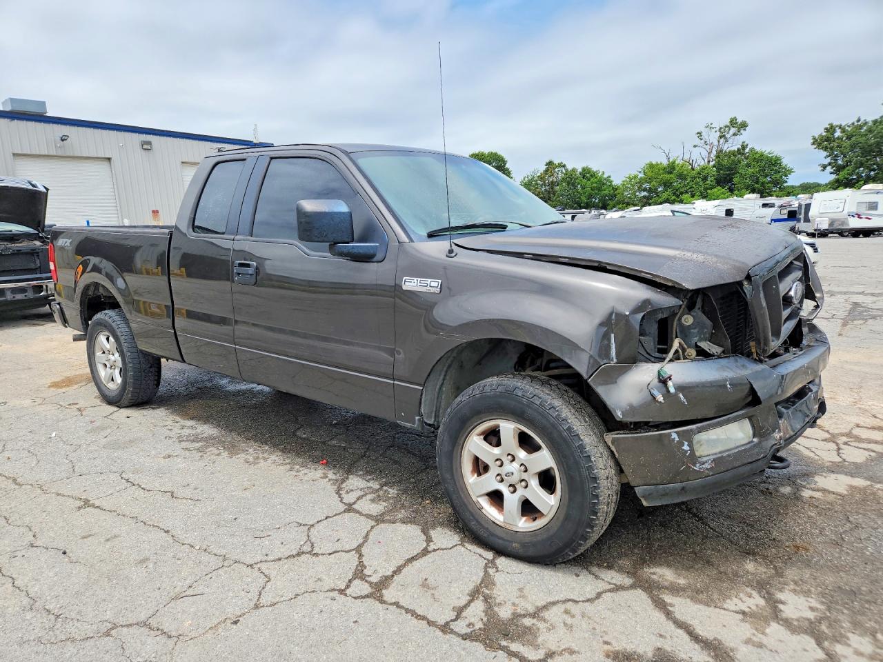 2005 Ford F150 Gray vin: 1FTRX14W15NA71046