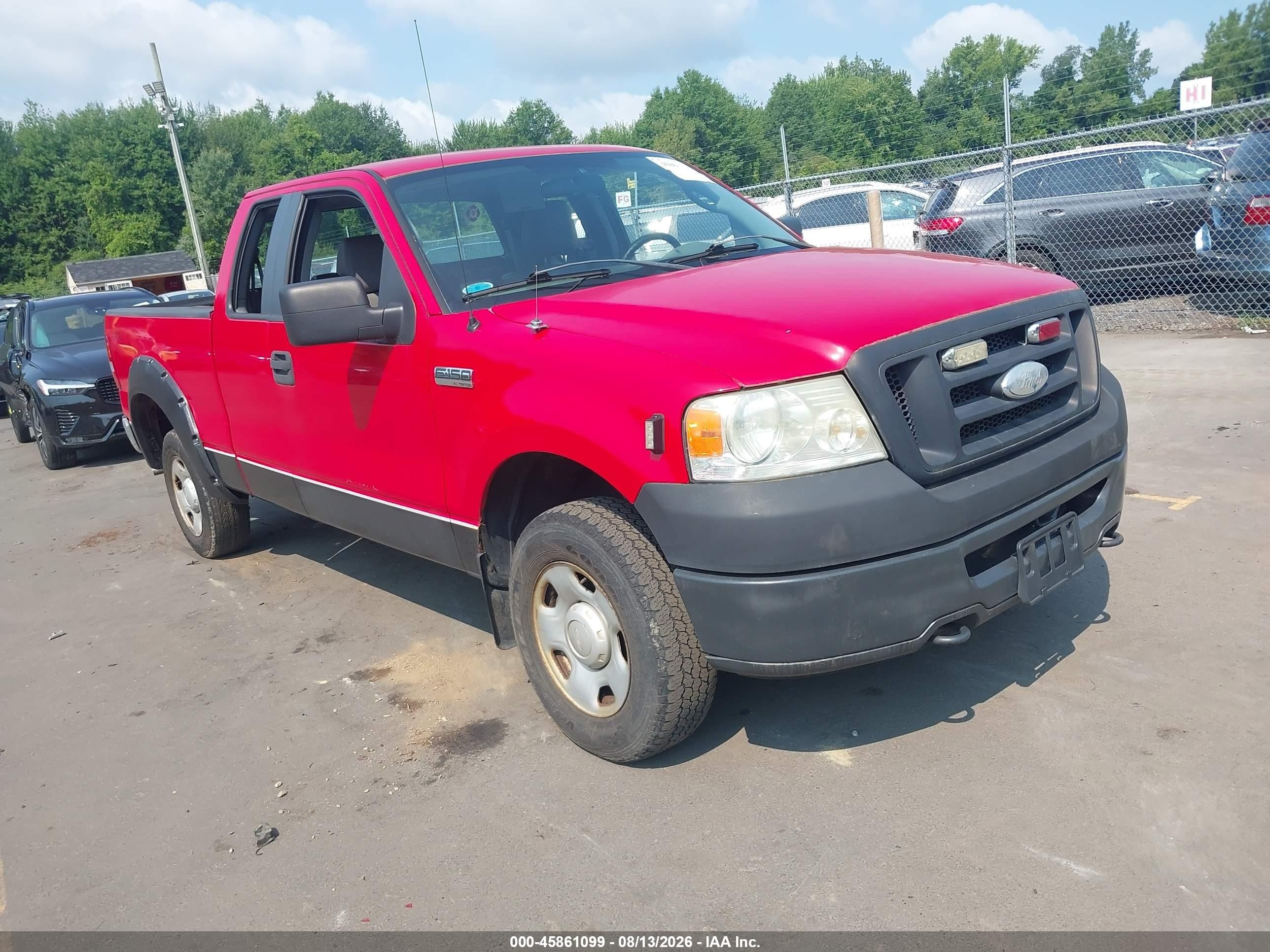 2008 Ford F-150 60th Anniversary/stx/xl/xlt Red vin: 1FTRX14W18FA86676