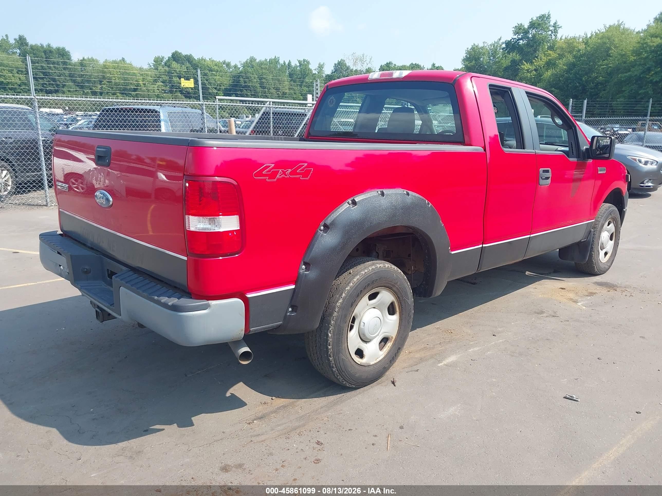 2008 Ford F-150 60th Anniversary/stx/xl/xlt Red vin: 1FTRX14W18FA86676