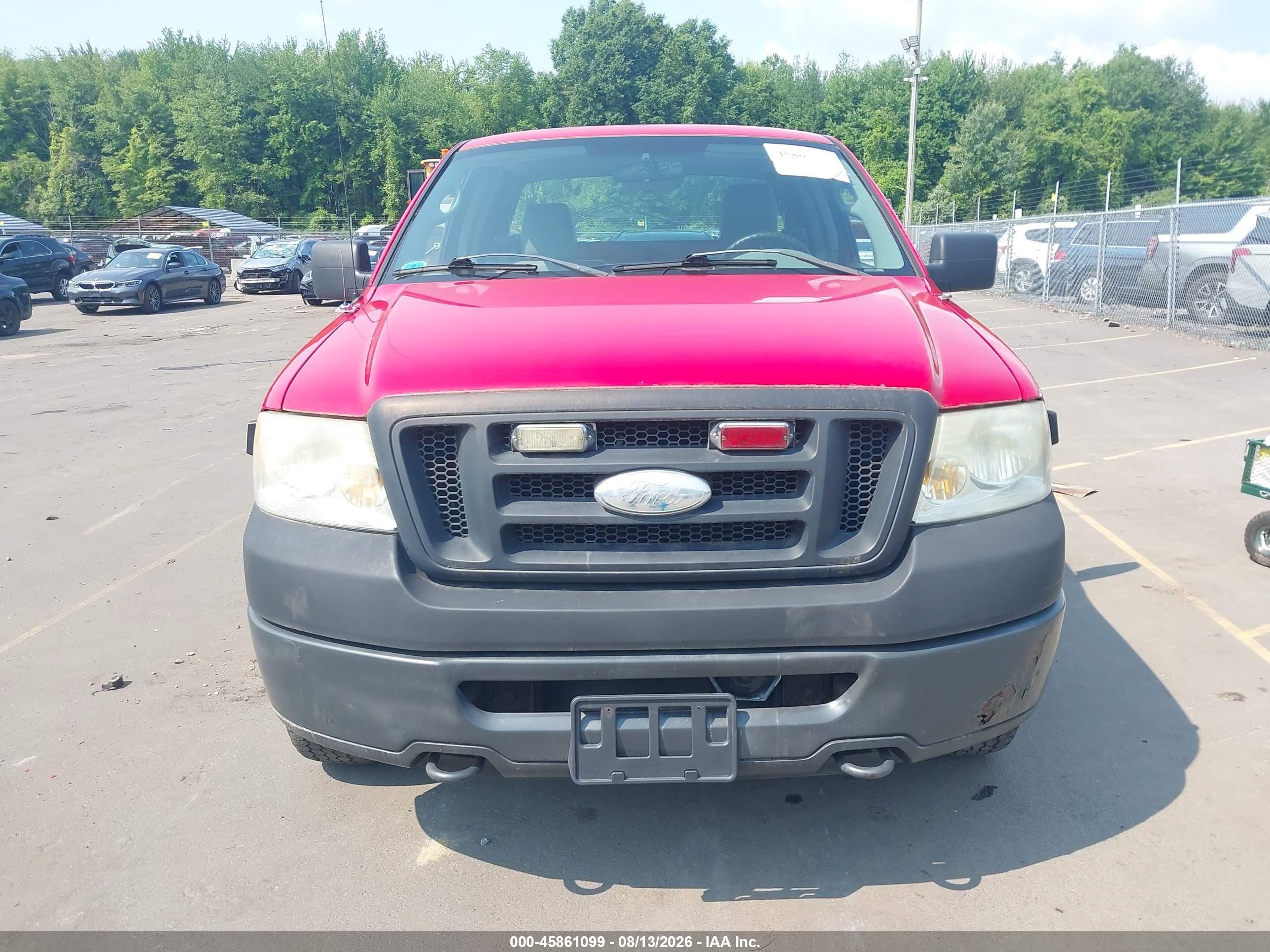 2008 Ford F-150 60th Anniversary/stx/xl/xlt Red vin: 1FTRX14W18FA86676