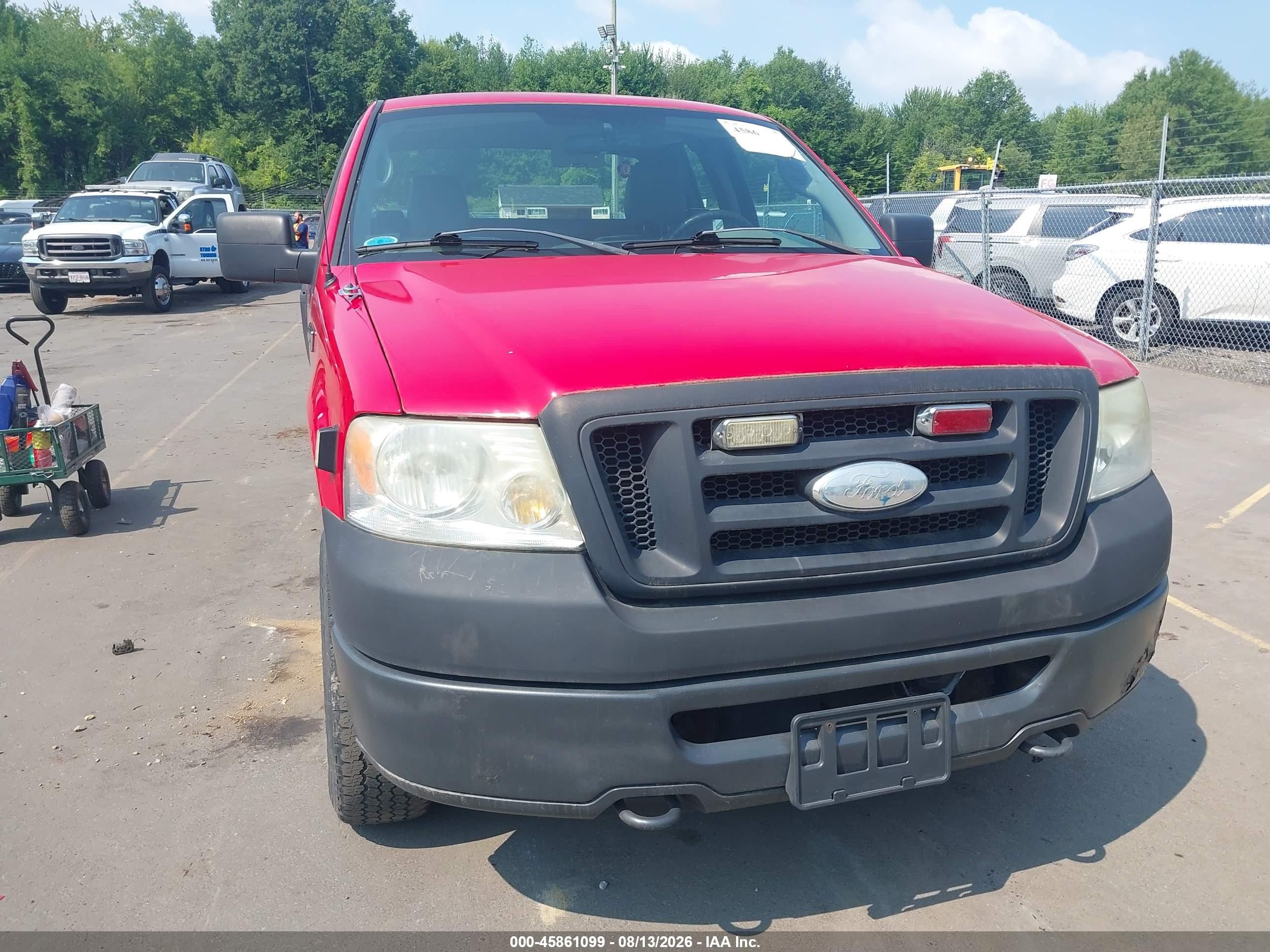 2008 Ford F-150 60th Anniversary/stx/xl/xlt Red vin: 1FTRX14W18FA86676
