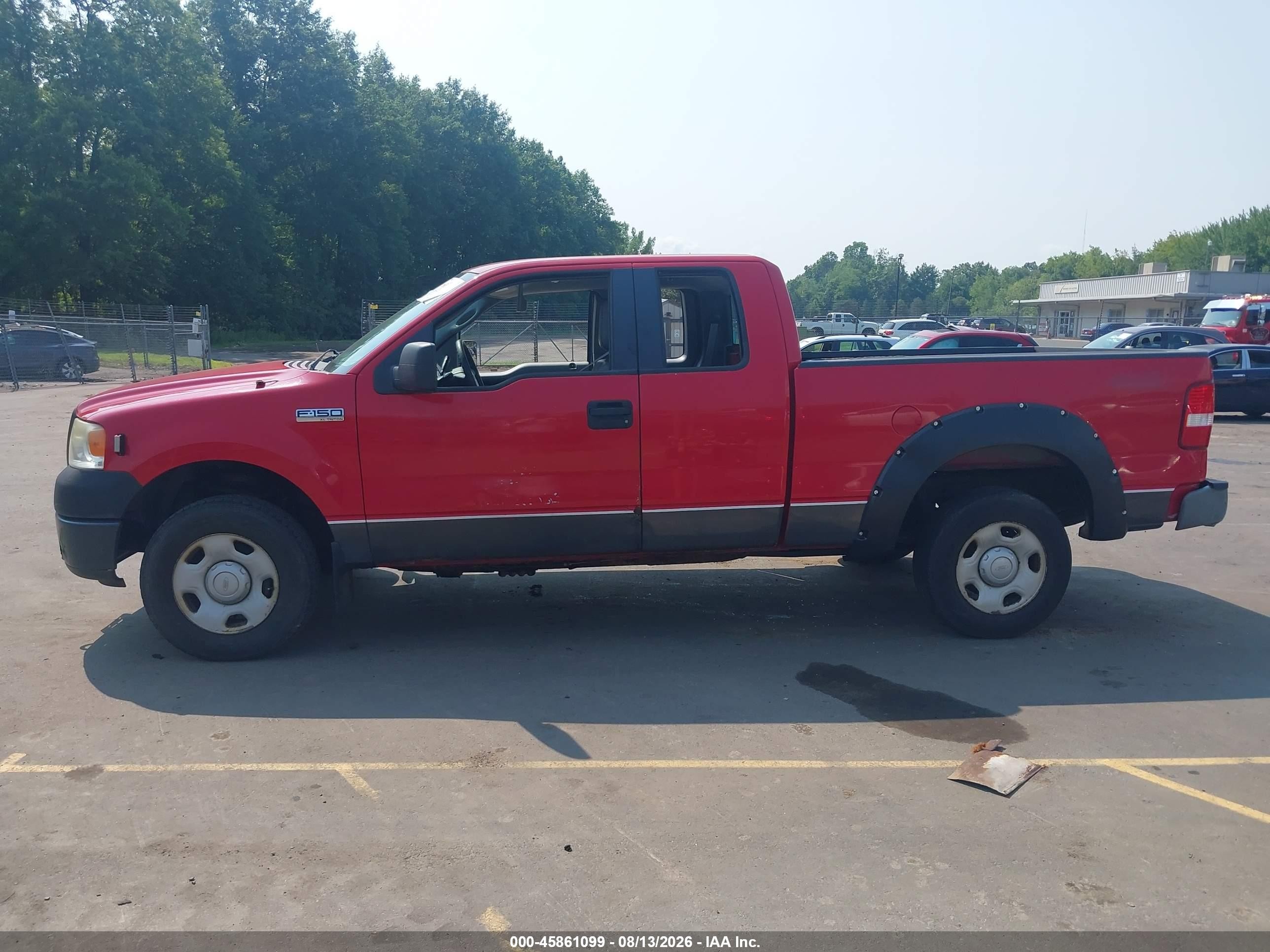 2008 Ford F-150 60th Anniversary/stx/xl/xlt Red vin: 1FTRX14W18FA86676