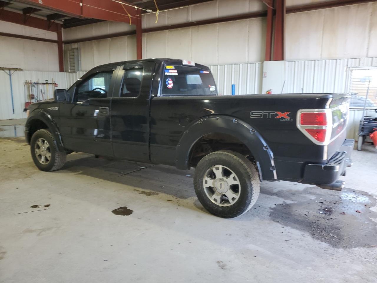 2009 Ford F150 Super Cab Black vin: 1FTRX14W19KC75935 Damage: Rear Glass, De-Identify, Removal Required