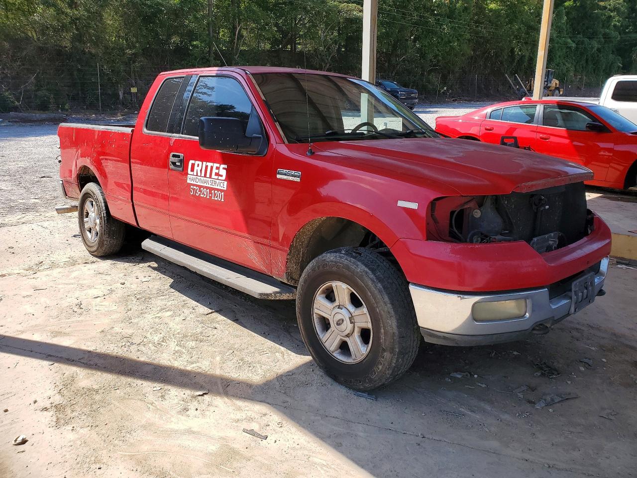 2004 Ford F150 Red vin: 1FTRX14W24NB35173
