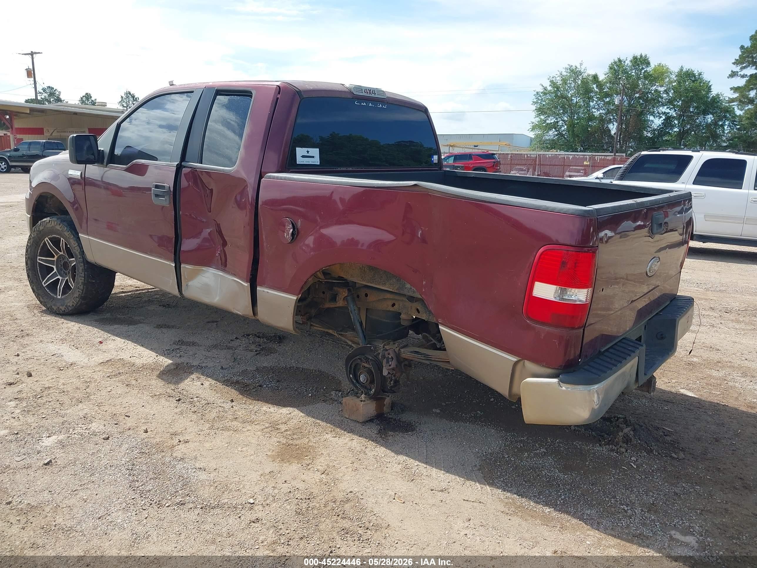 2005 Ford F-150 Stx/xl/xlt Burgundy vin: 1FTRX14W25FB27148