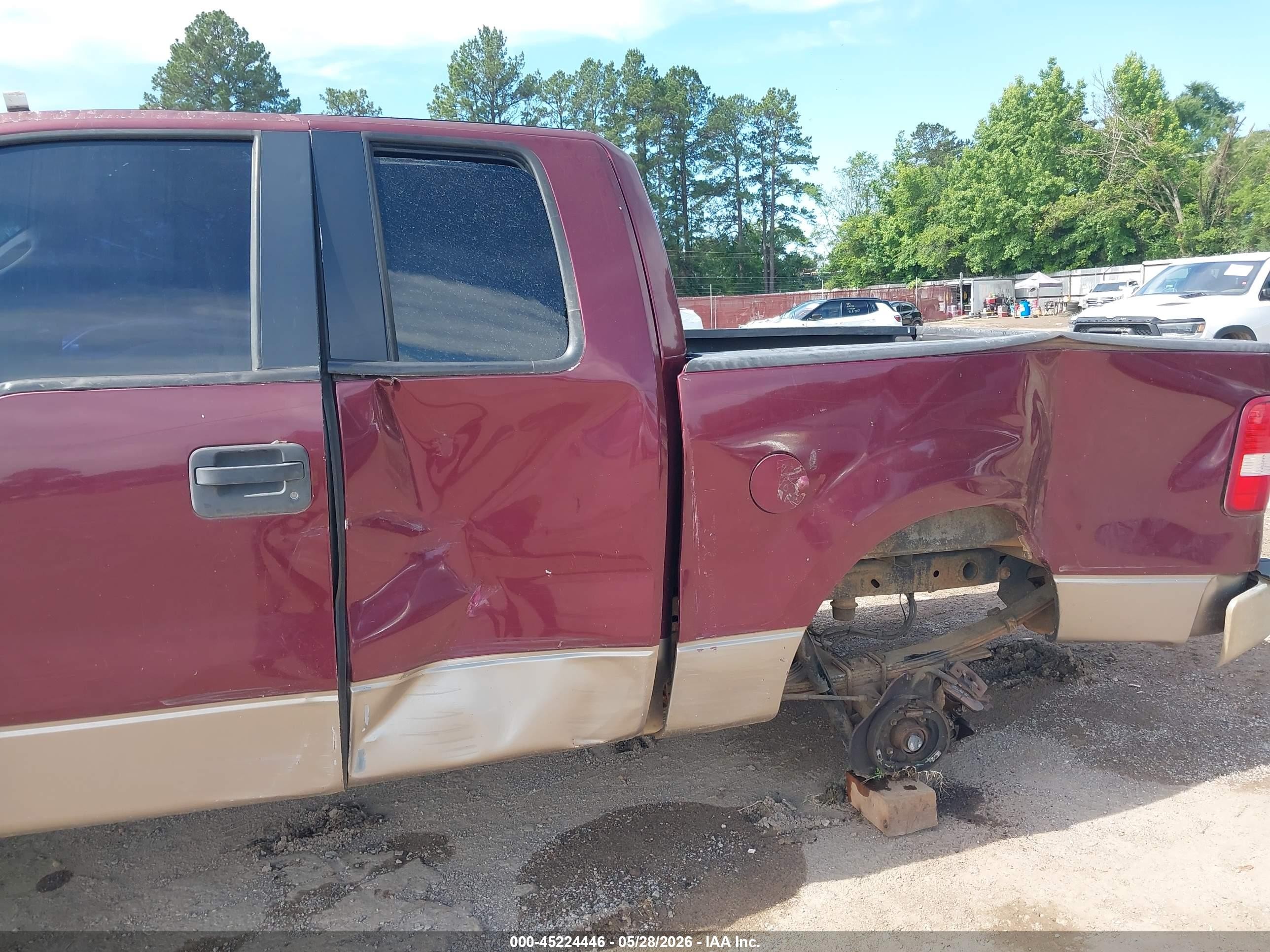 2005 Ford F-150 Stx/xl/xlt Burgundy vin: 1FTRX14W25FB27148