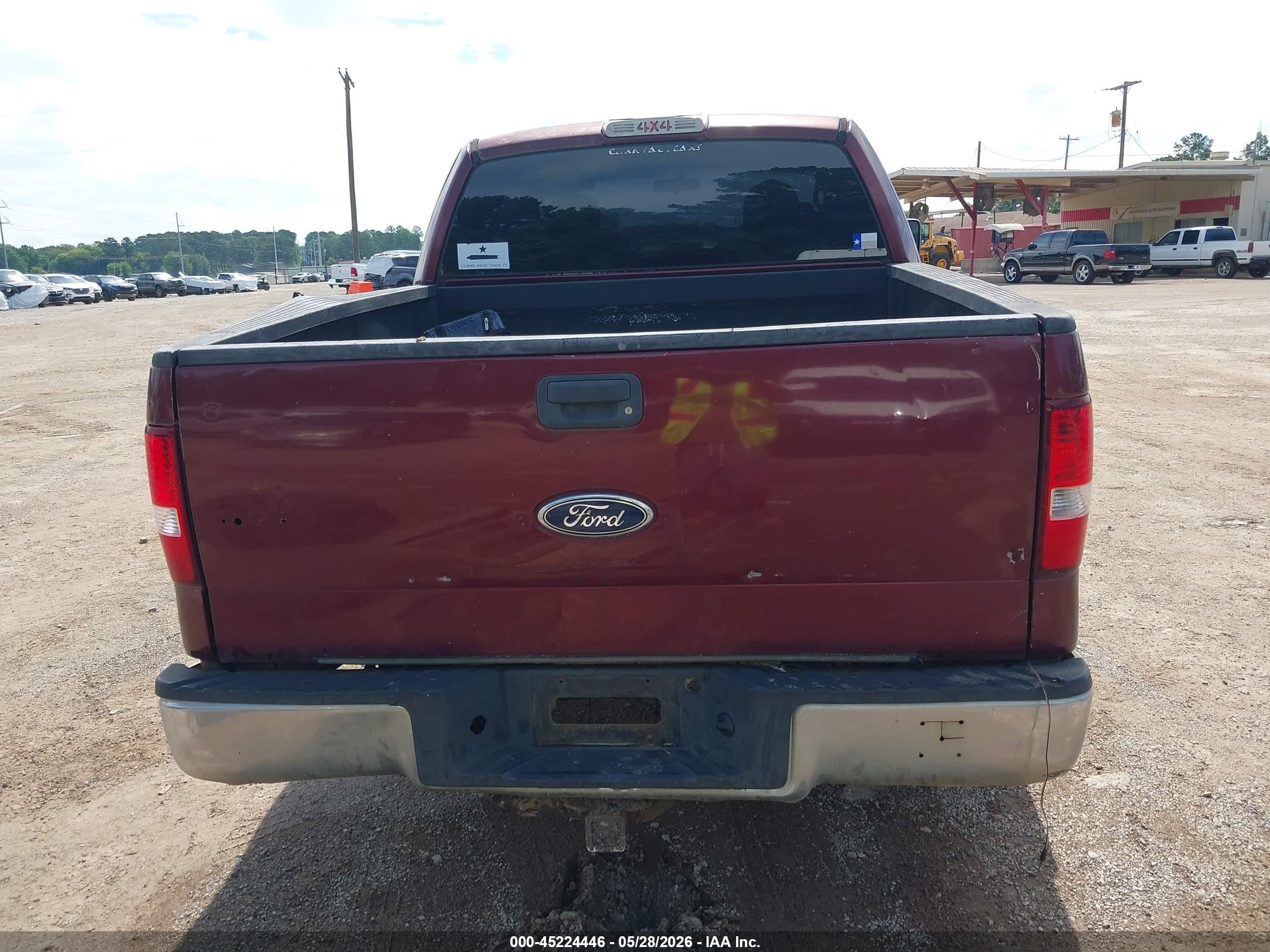 2005 Ford F-150 Stx/xl/xlt Burgundy vin: 1FTRX14W25FB27148