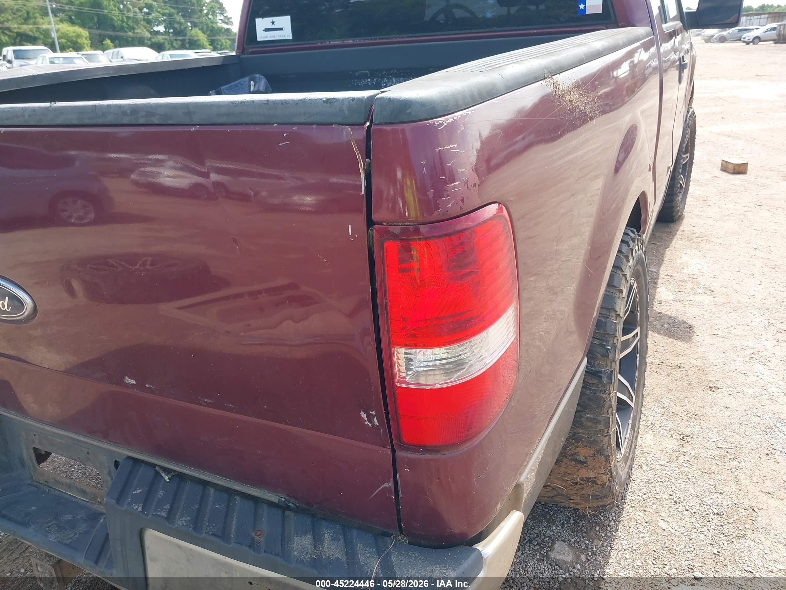 2005 Ford F-150 Stx/xl/xlt Burgundy vin: 1FTRX14W25FB27148