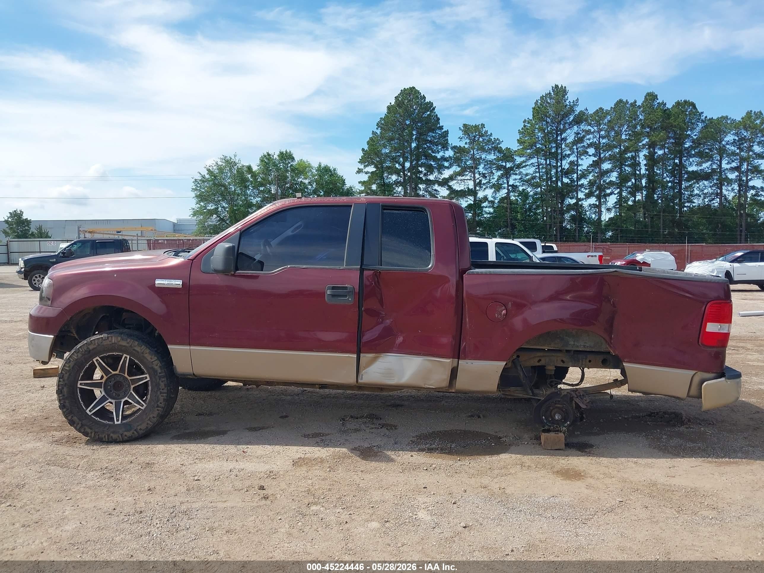 2005 Ford F-150 Stx/xl/xlt Burgundy vin: 1FTRX14W25FB27148