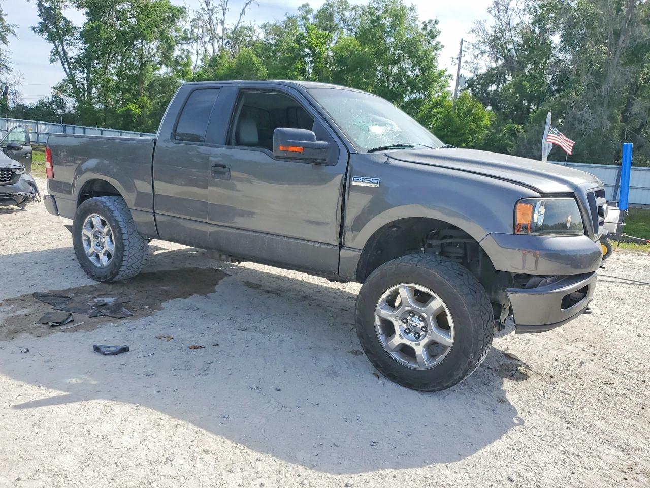 2005 Ford F150 Gray vin: 1FTRX14W25FB30566