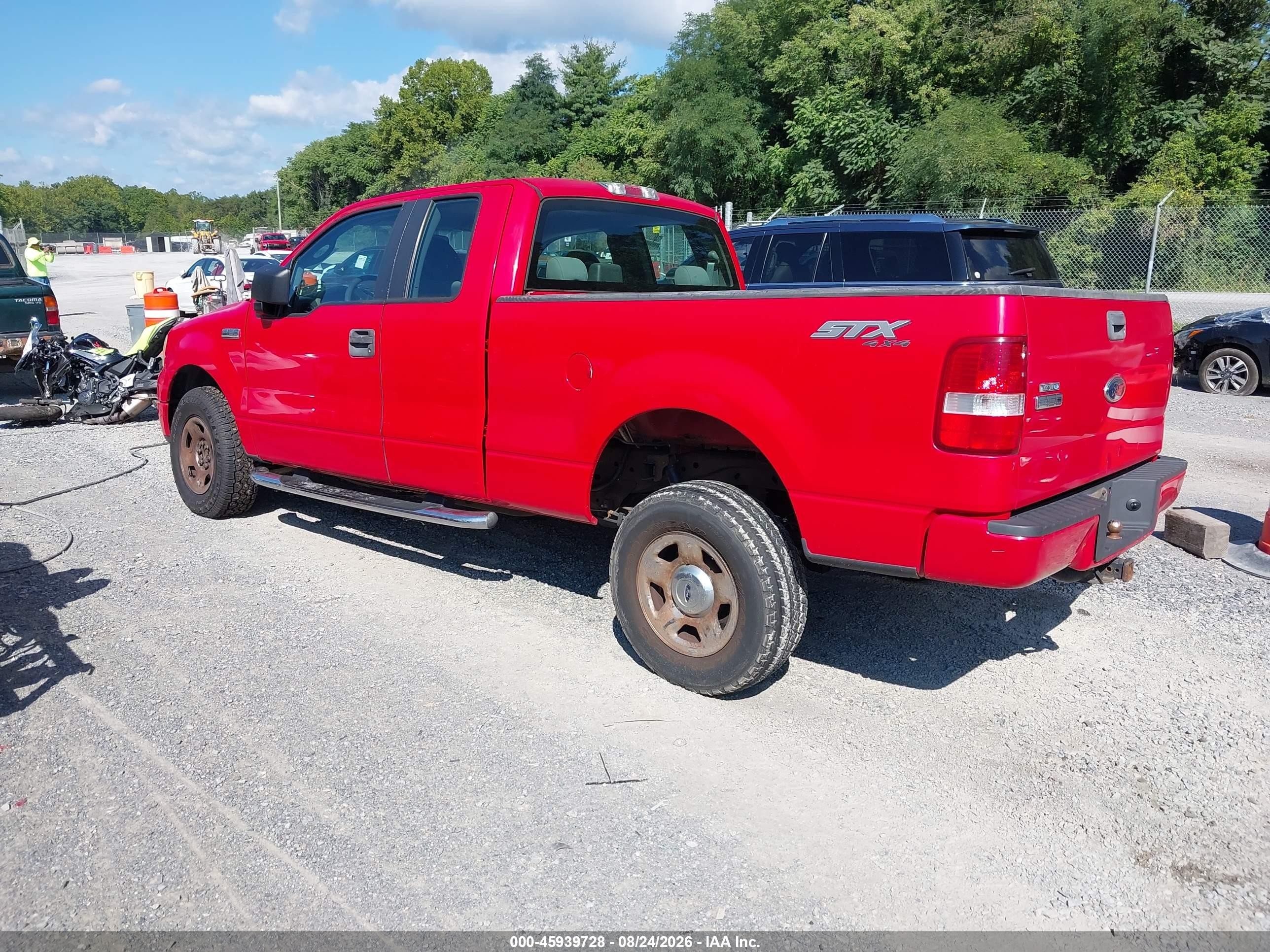 2005 Ford F-150 Stx/xl/xlt Red vin: 1FTRX14W25NB05382
