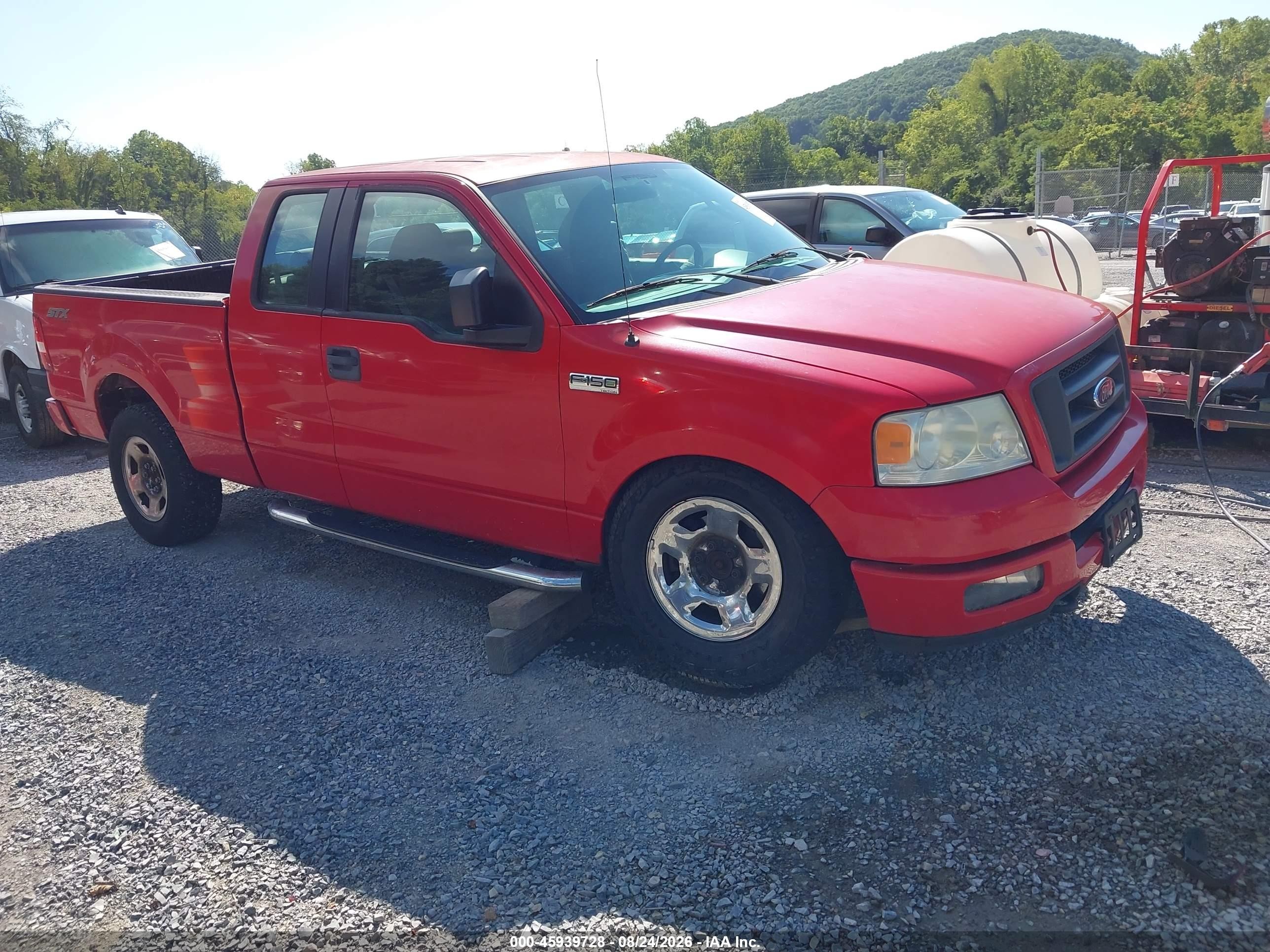 2005 Ford F-150 Stx/xl/xlt Red vin: 1FTRX14W25NB05382