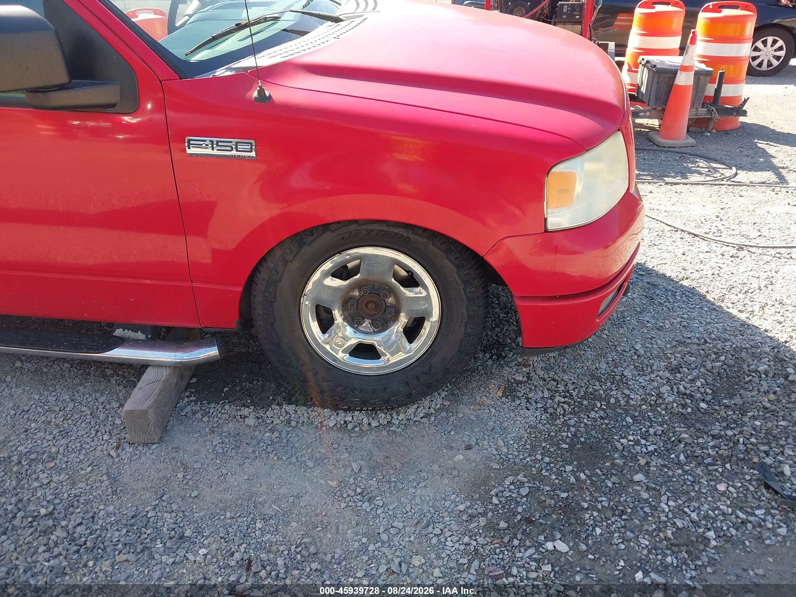 2005 Ford F-150 Stx/xl/xlt Red vin: 1FTRX14W25NB05382