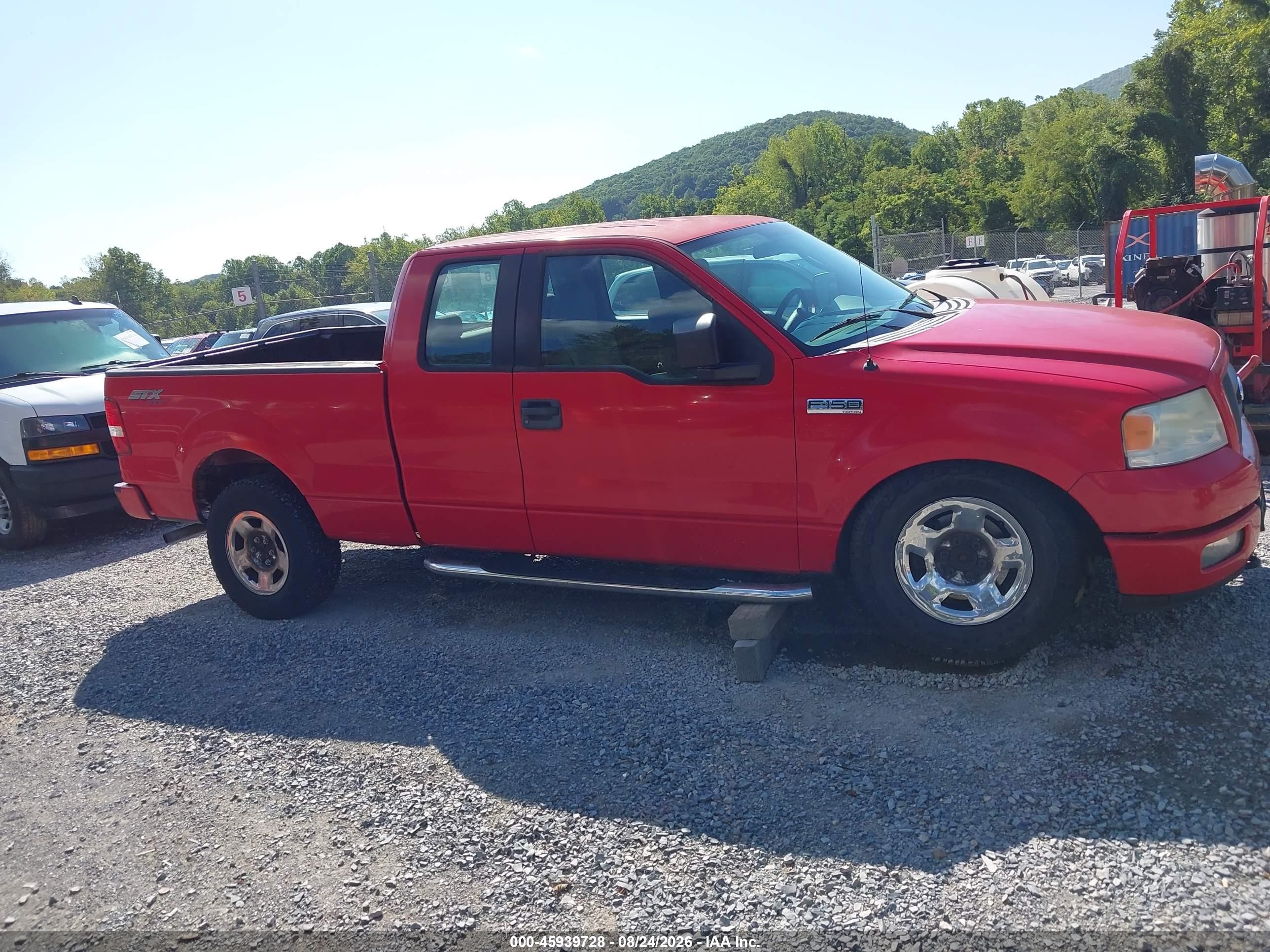 2005 Ford F-150 Stx/xl/xlt Red vin: 1FTRX14W25NB05382