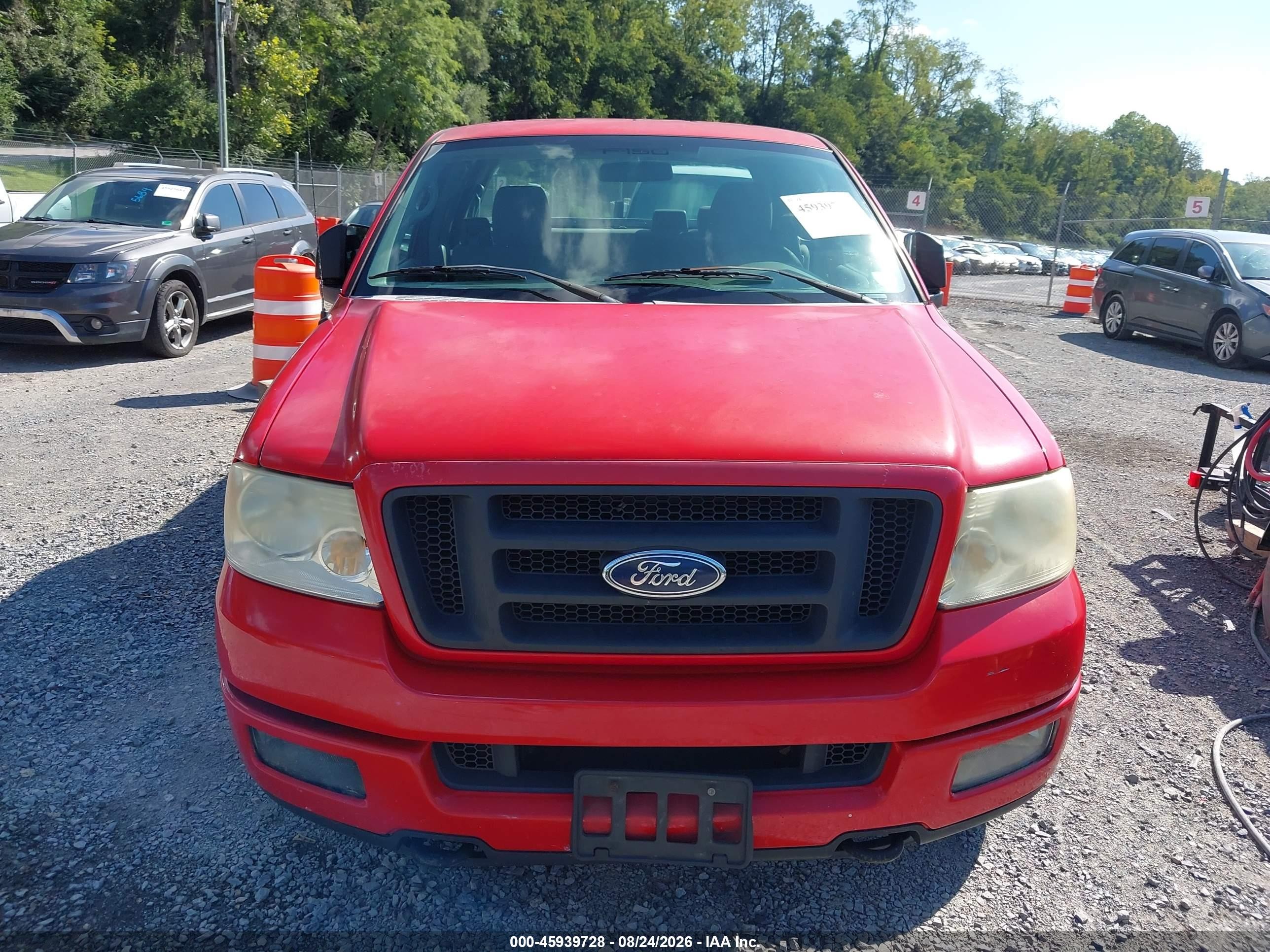 2005 Ford F-150 Stx/xl/xlt Red vin: 1FTRX14W25NB05382