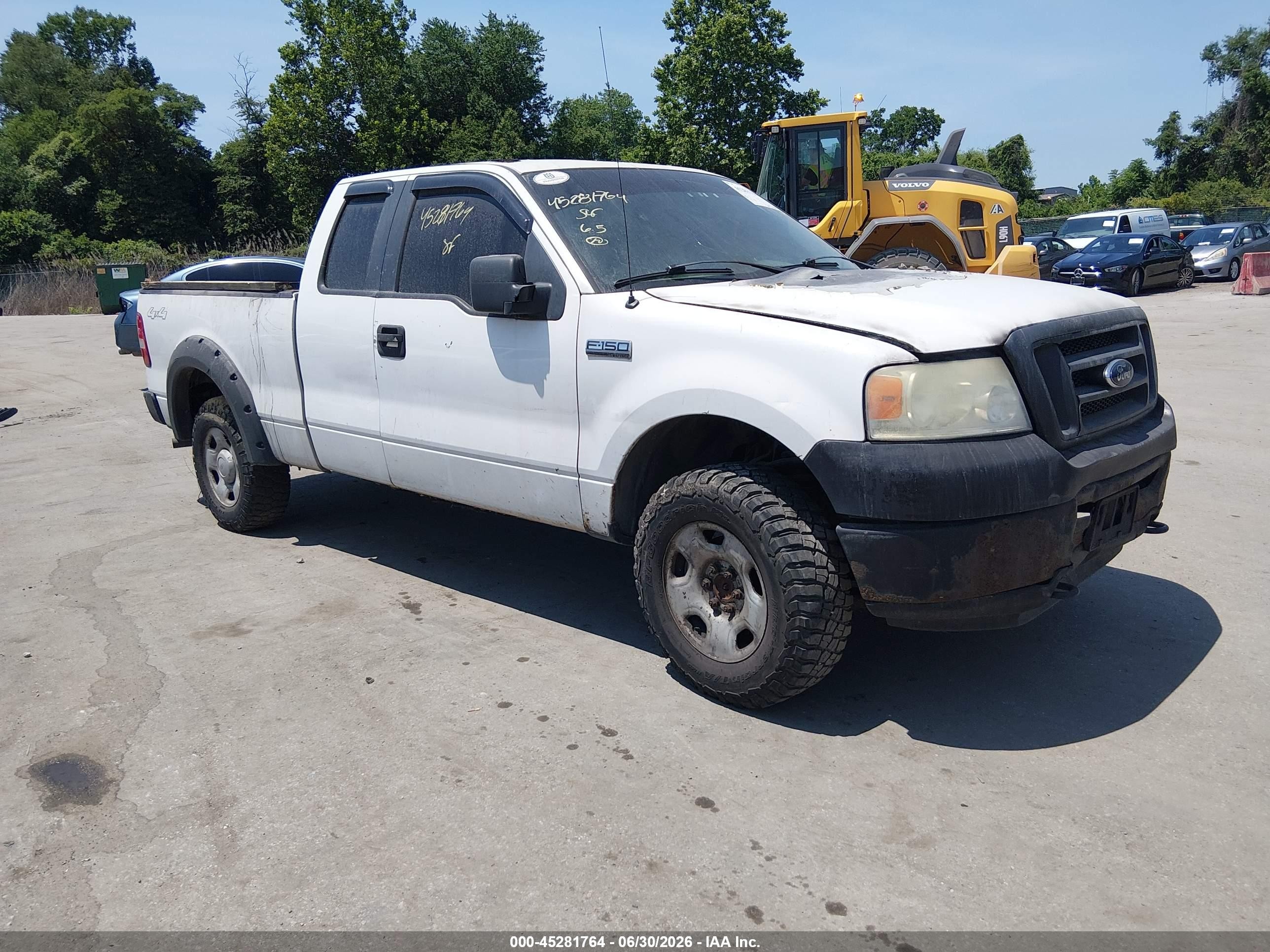 2007 Ford F-150 Fx4/stx/xl/xlt White vin: 1FTRX14W27FA61283