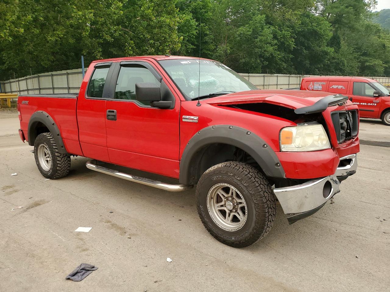 2008 Ford F150 Red vin: 1FTRX14W28FC21244