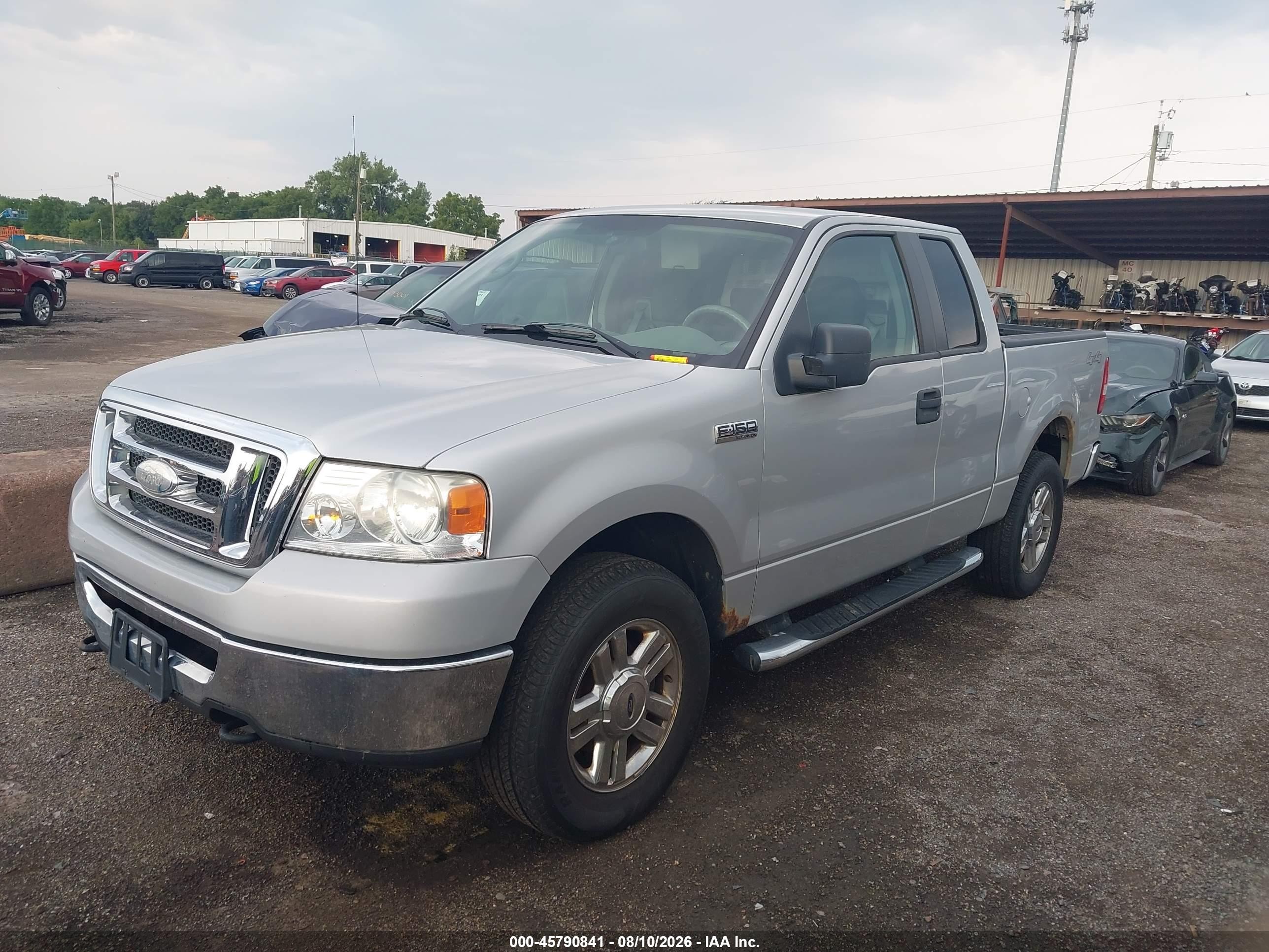 2008 Ford F-150 60th Anniversary/stx/xl/xlt Silver vin: 1FTRX14W38FB26725