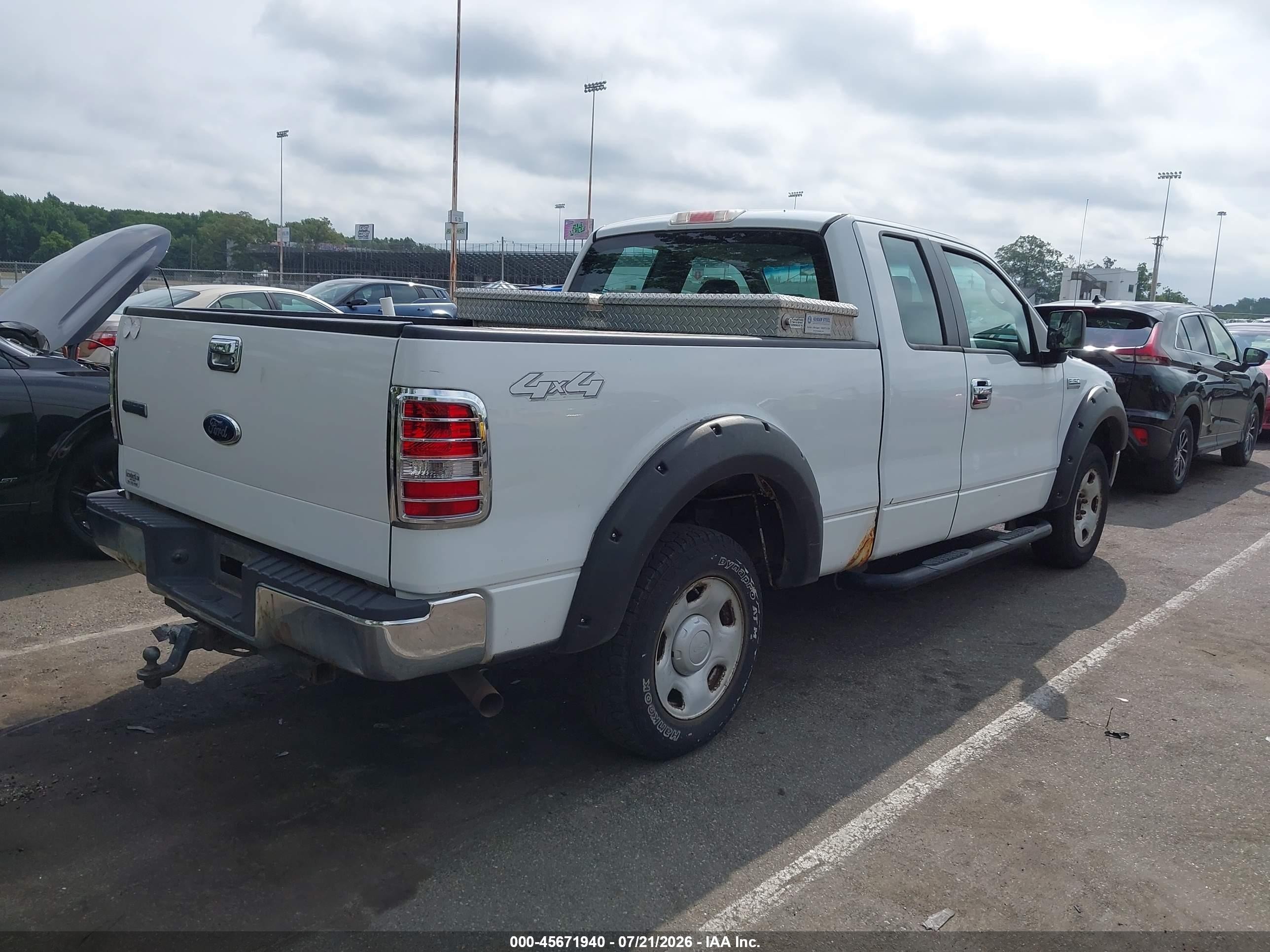 2008 Ford F-150 60th Anniversary/stx/xl/xlt White vin: 1FTRX14W38FB34677