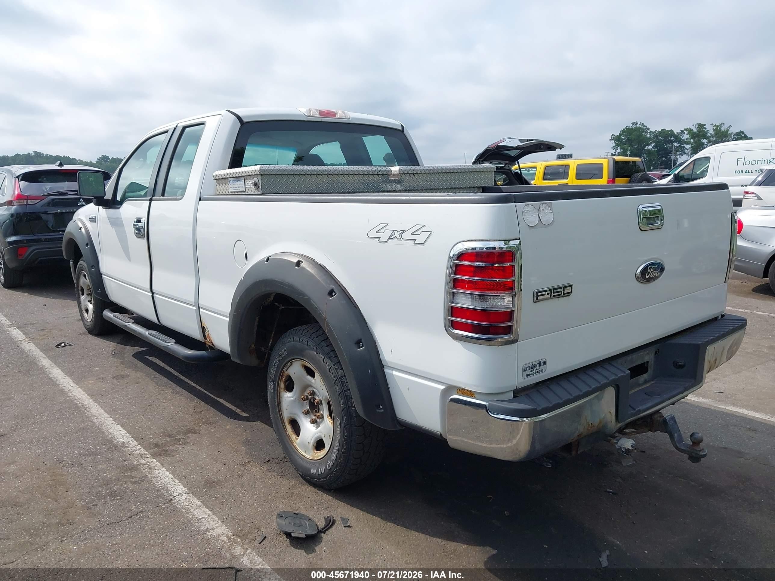 2008 Ford F-150 60th Anniversary/stx/xl/xlt White vin: 1FTRX14W38FB34677