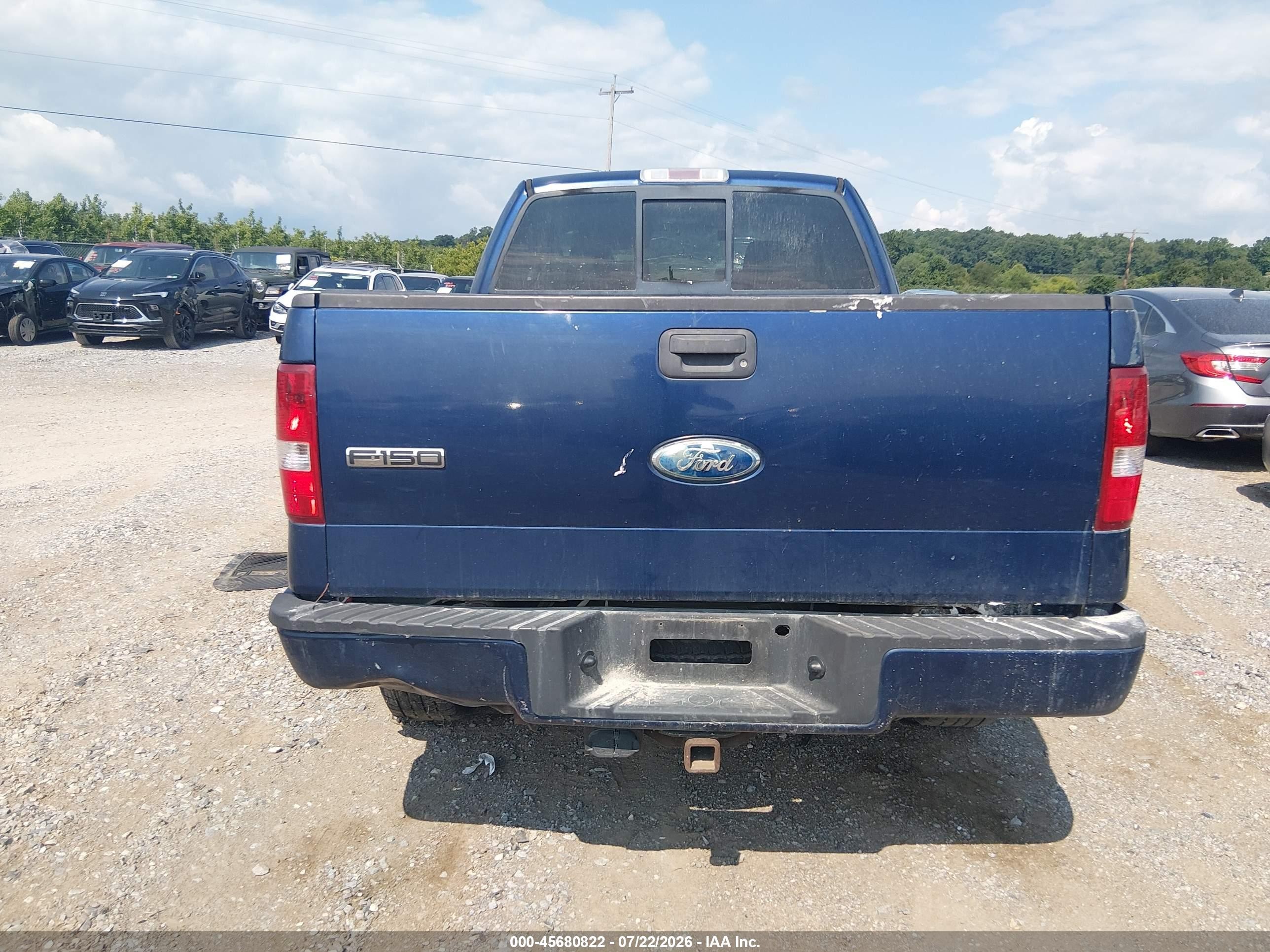 2008 Ford F-150 60th Anniversary/stx/xl/xlt Blue vin: 1FTRX14W38FB49440
