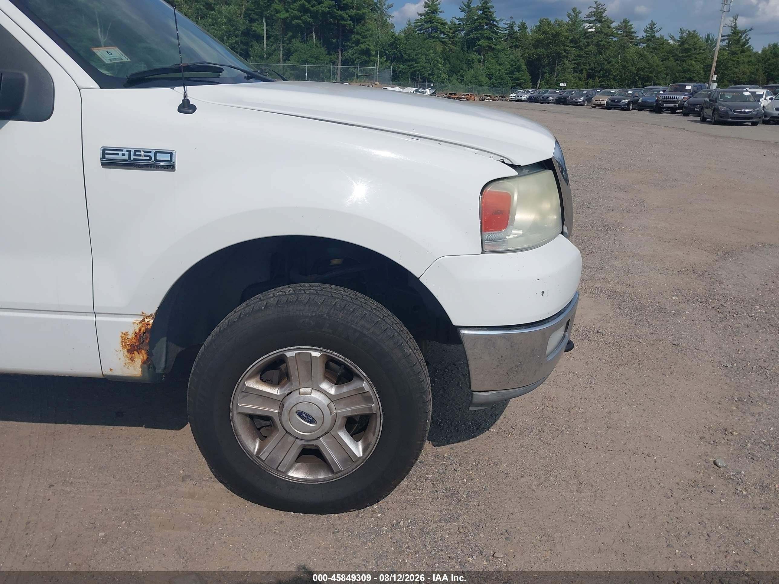 2004 Ford F-150 Stx/xl/xlt White vin: 1FTRX14W44NC51104