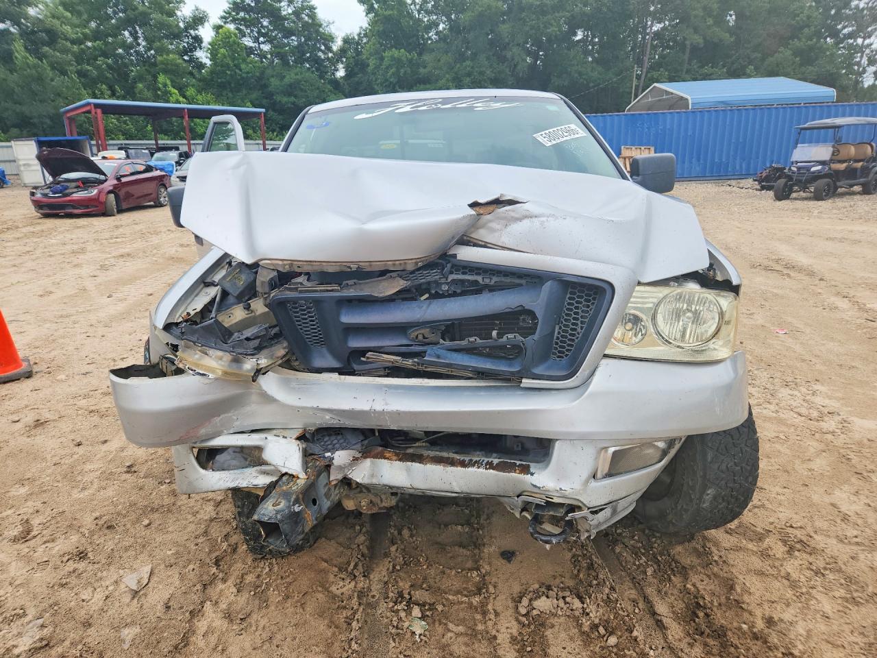 2005 Ford F150 Серебряный vin: 1FTRX14W45FA34017