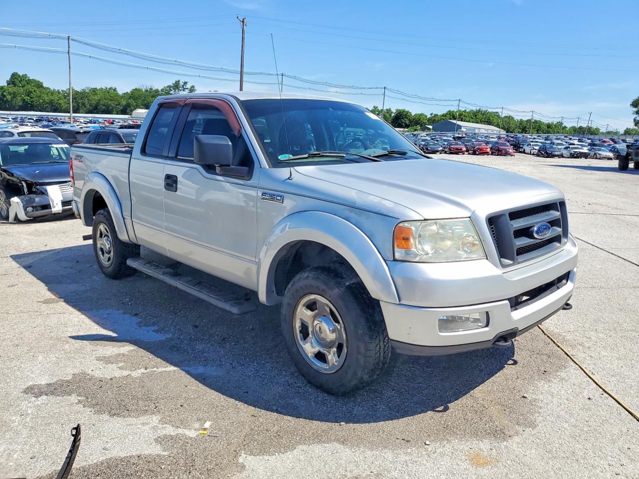 2005 Ford F150 Silver vin: 1FTRX14W45FB29757
