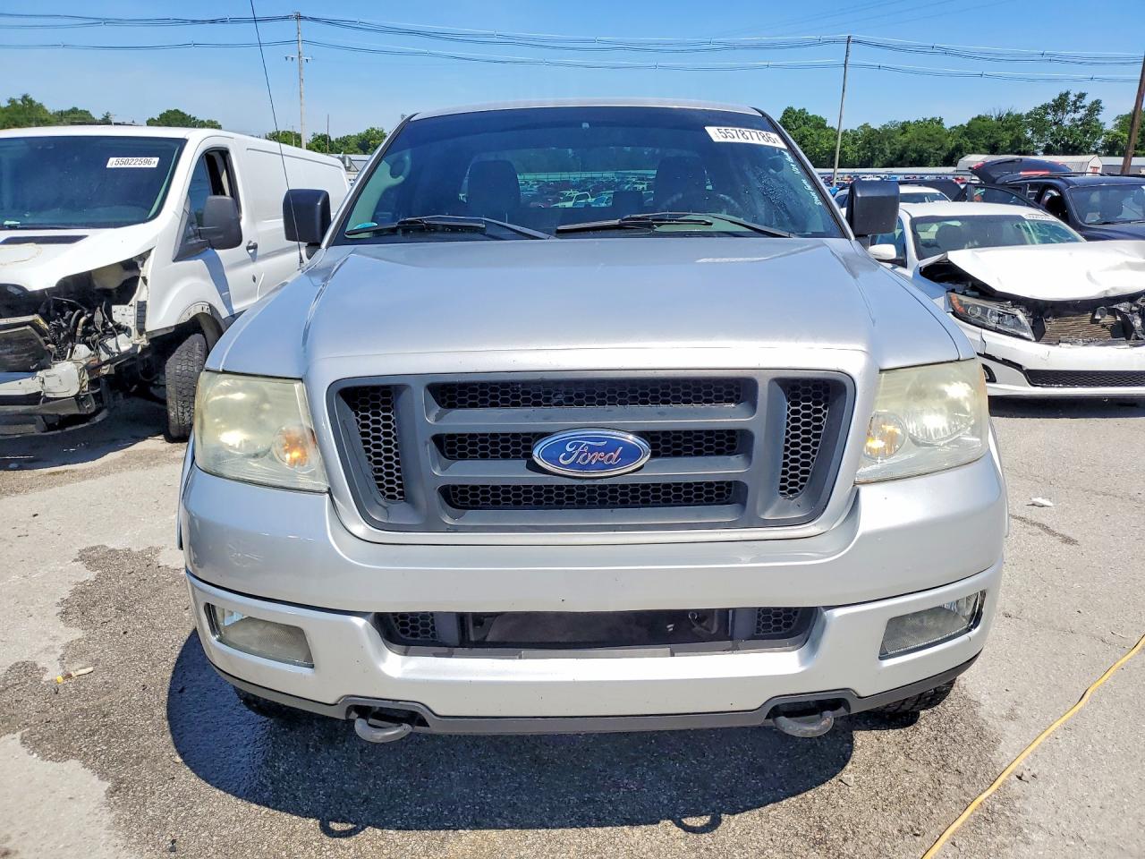 2005 Ford F150 Silver vin: 1FTRX14W45FB29757