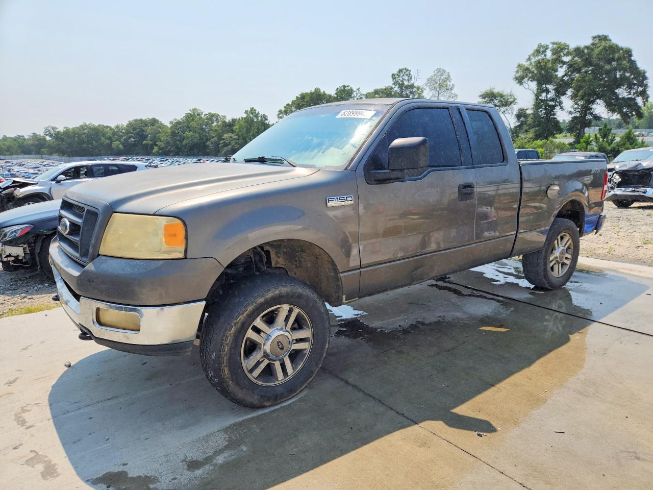 2004 Ford F150 Gray vin: 1FTRX14W54NA19403