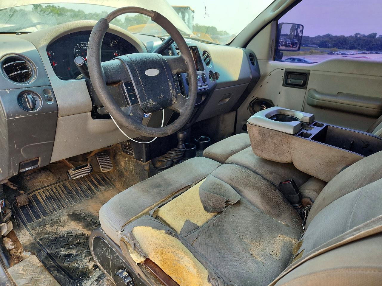 2004 Ford F150 Gray vin: 1FTRX14W54NA19403