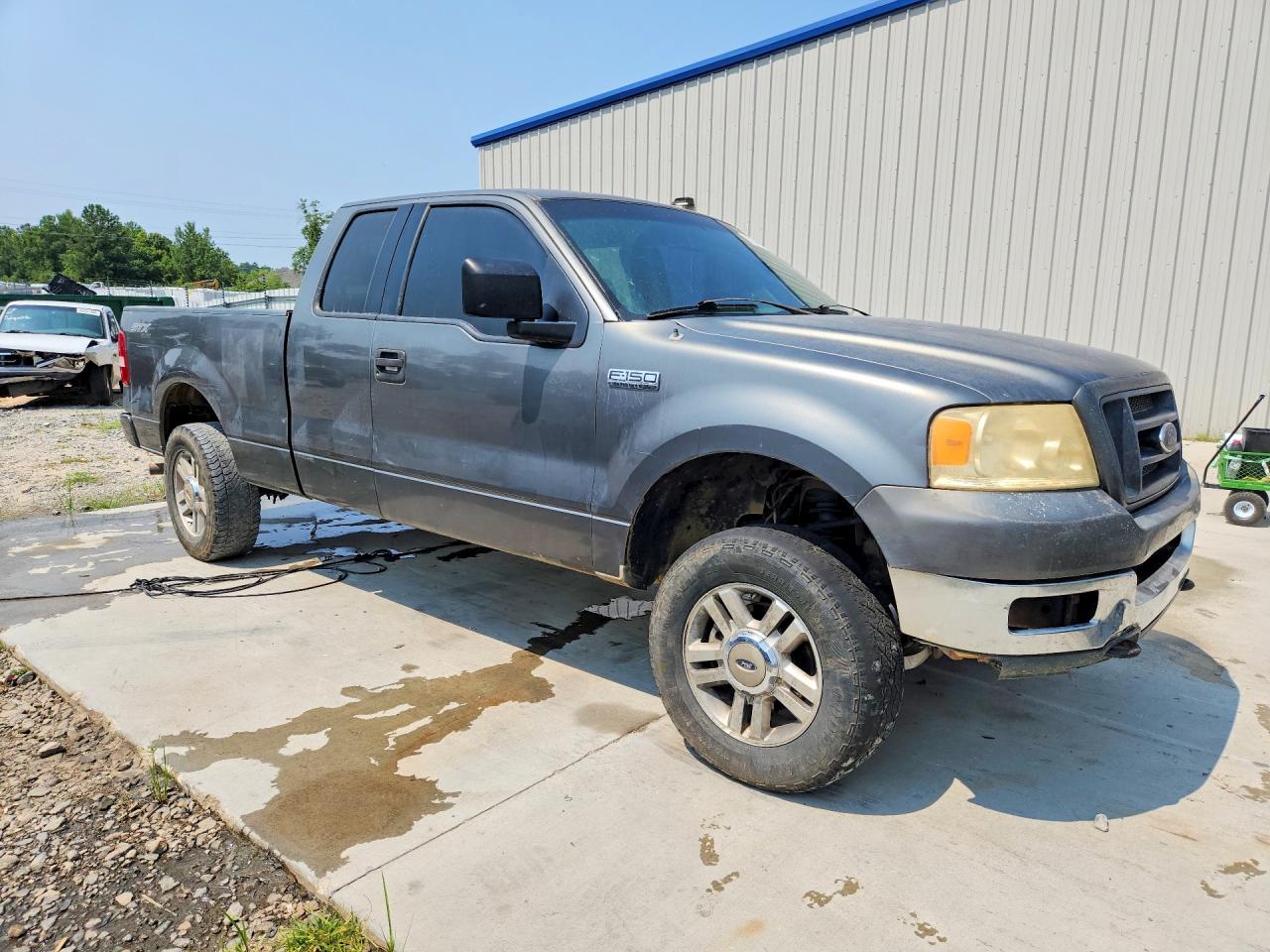 2004 Ford F150 Gray vin: 1FTRX14W54NA19403