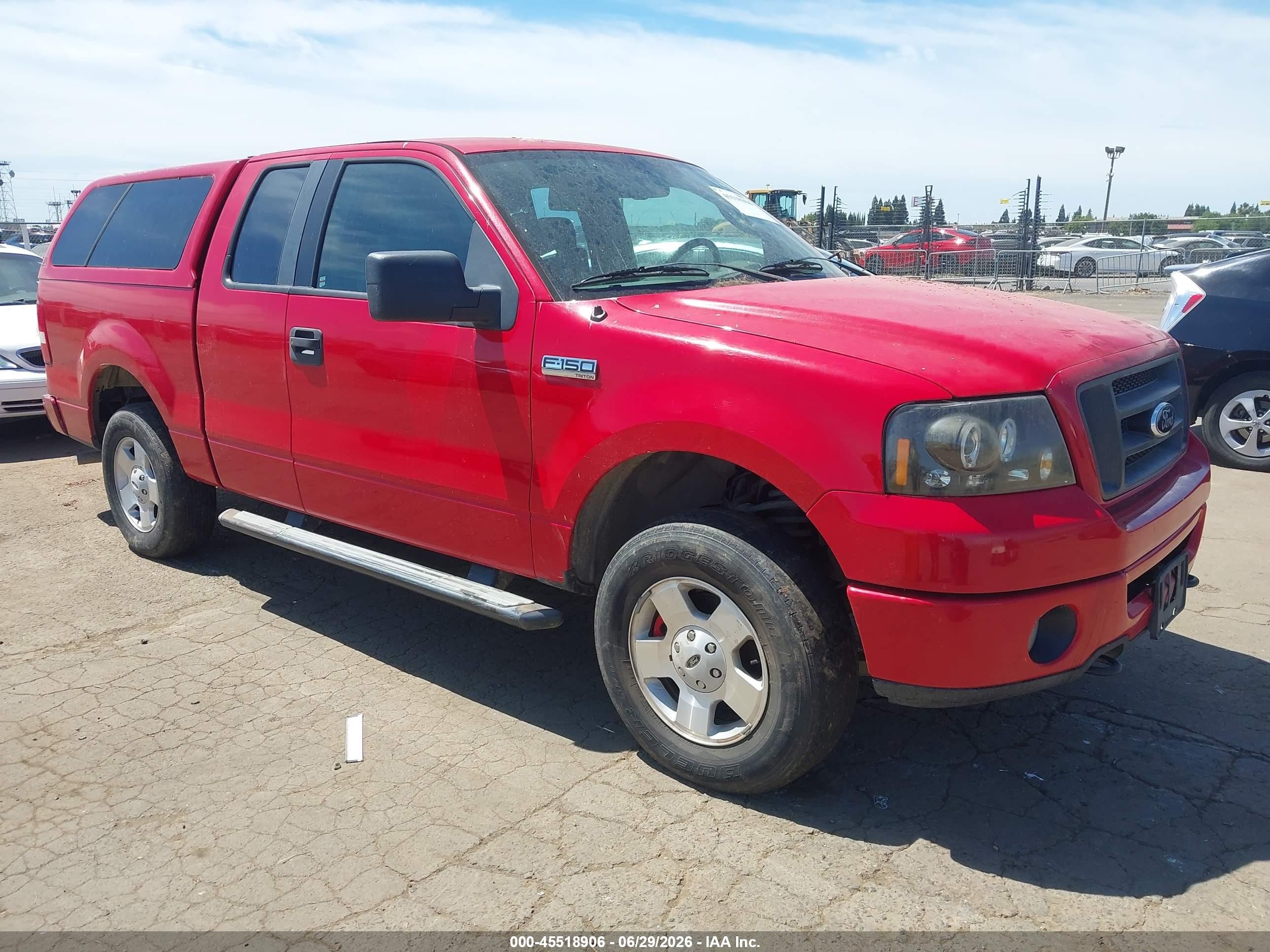 2006 Ford F-150 Stx/xl/xlt Red vin: 1FTRX14W56KD29362