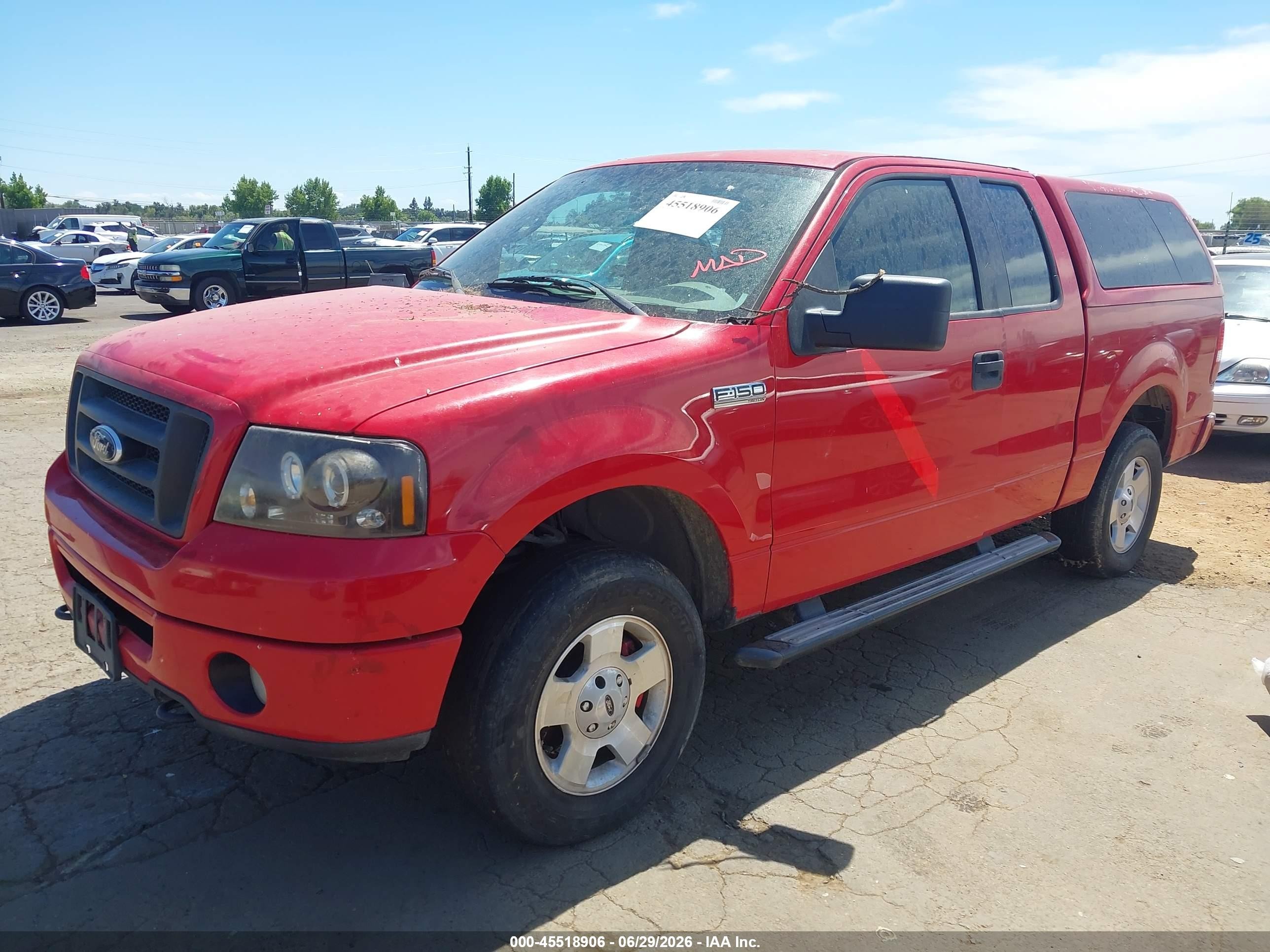 2006 Ford F-150 Stx/xl/xlt Красный vin: 1FTRX14W56KD29362