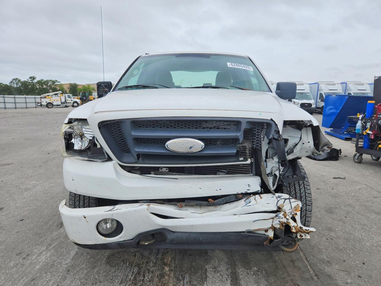 2008 Ford F150 White vin: 1FTRX14W58FC01554