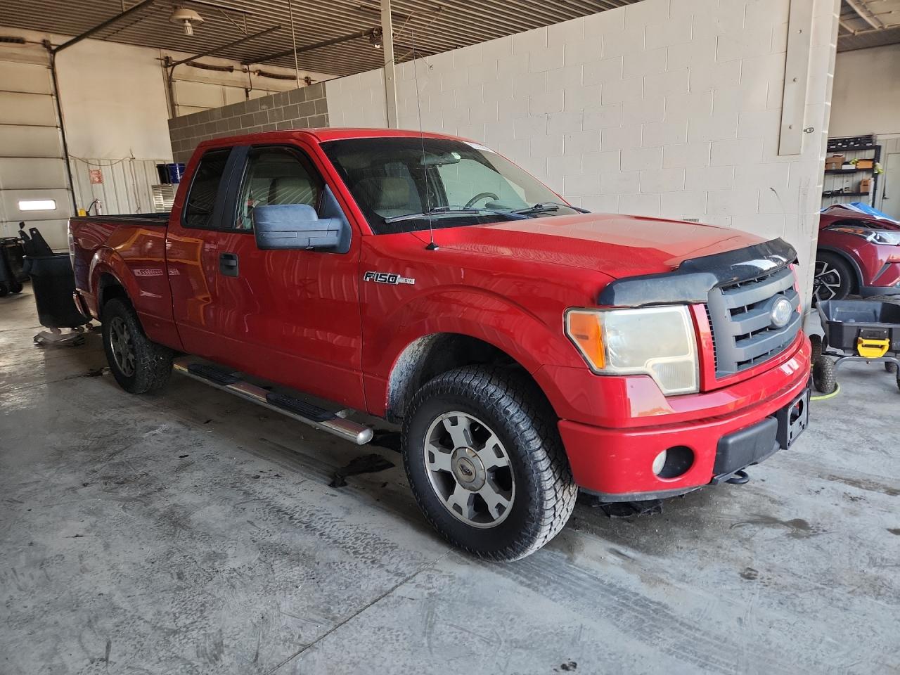 2009 Ford F150 Super Cab Red vin: 1FTRX14W59KB43678 Damage: Right Running Board, Aftermarket, Acceptable